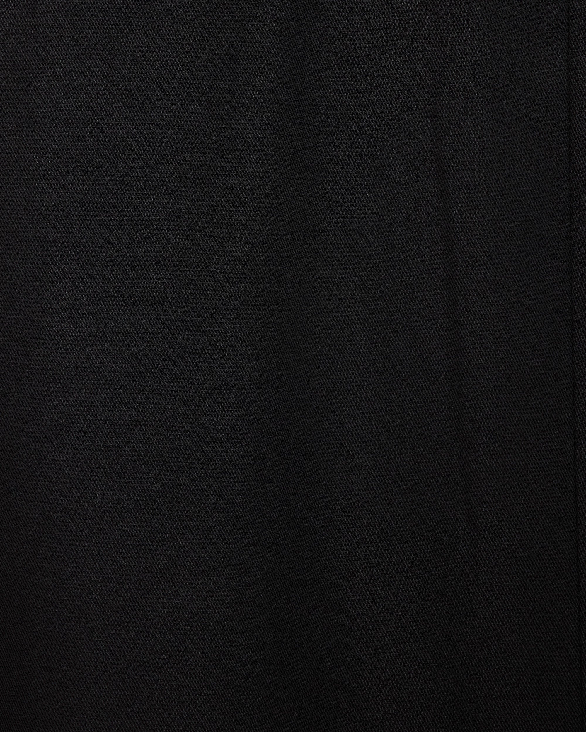 60/2オーガニック強燃ボイル3/2ツイル / サックコート, Black