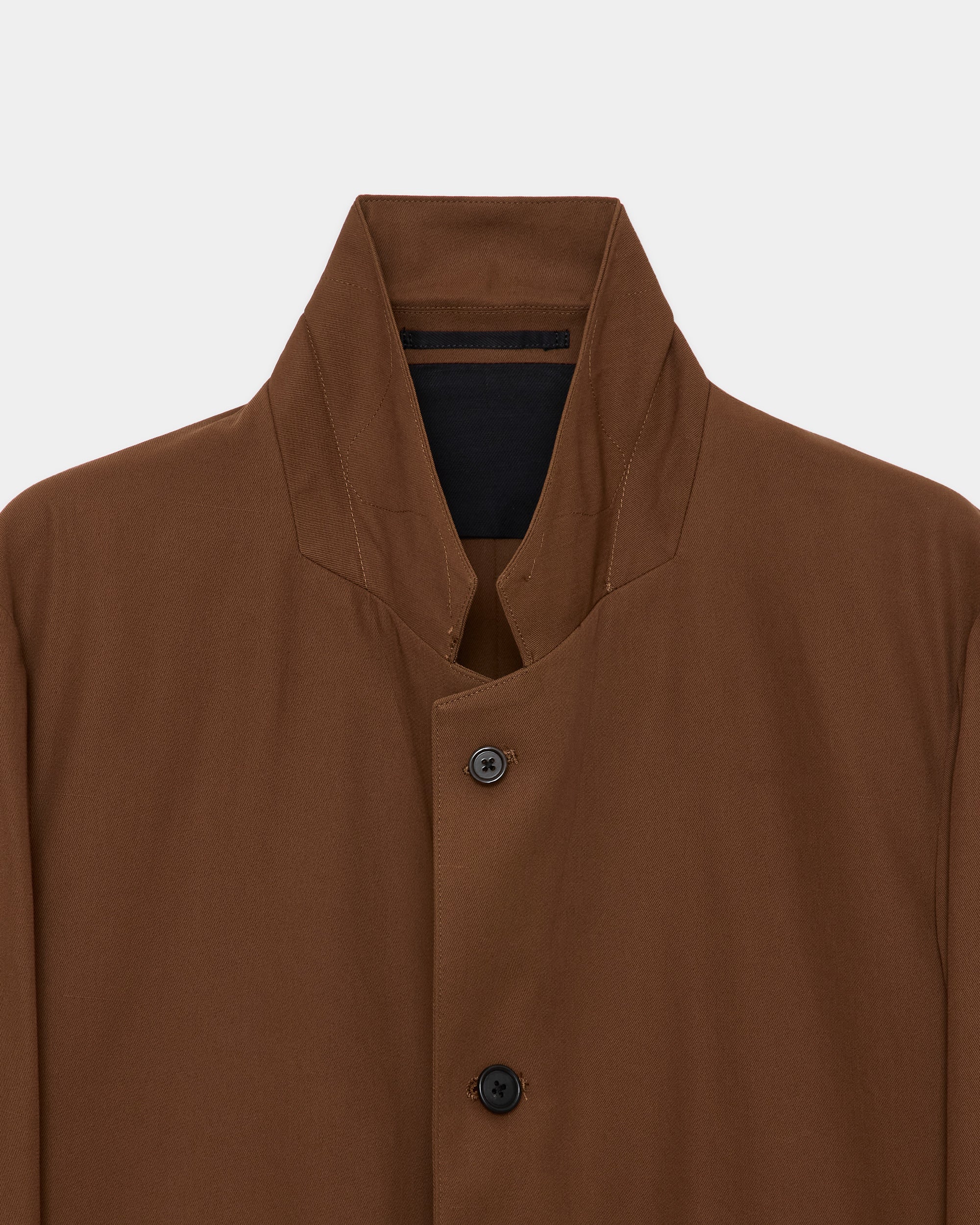 60/2オーガニック強燃ボイル3/2ツイル / サックコート, Burnt Umber