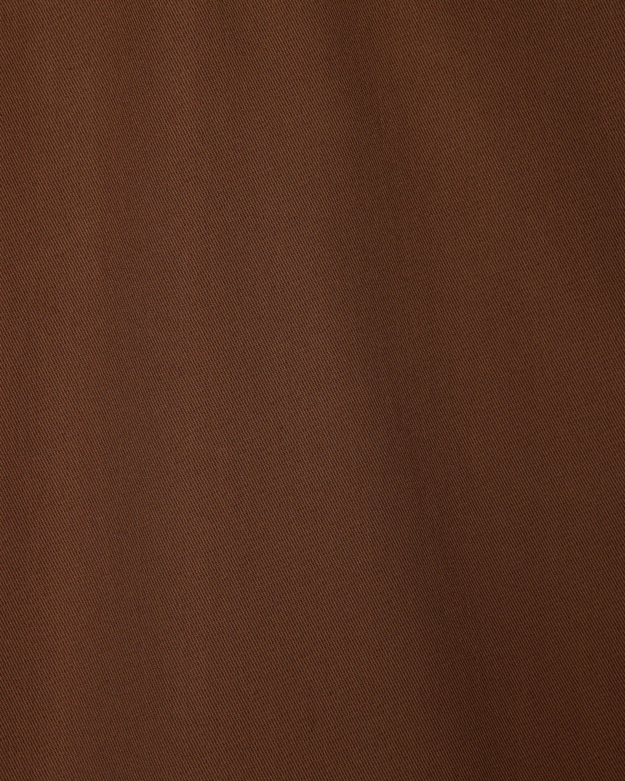 60/2オーガニック強燃ボイル3/2ツイル / サックコート, Burnt Umber