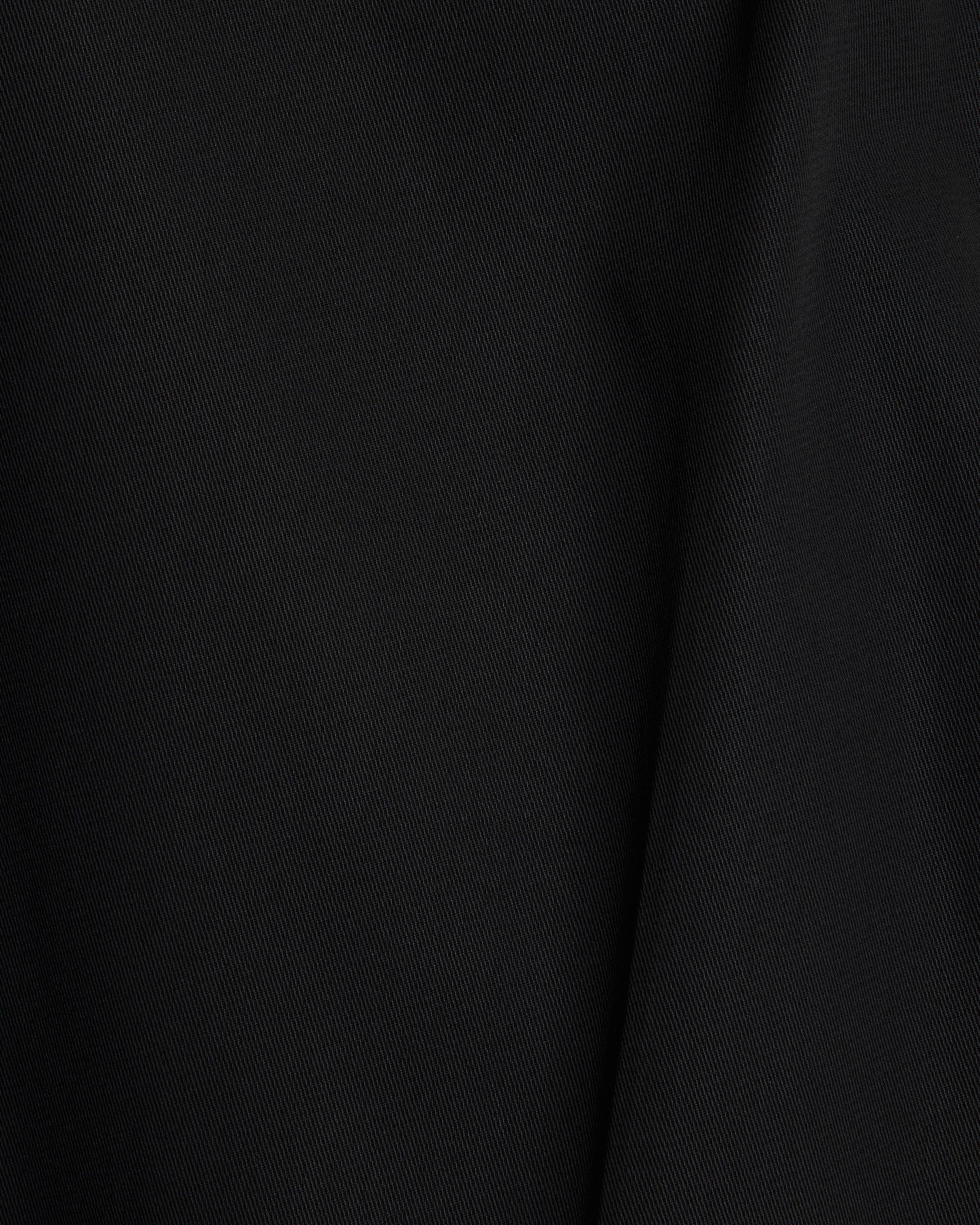 60/2オーガニック強燃ボイル3/2ツイル / ダブルプリーテッドセミイージートラウザーズ, Black