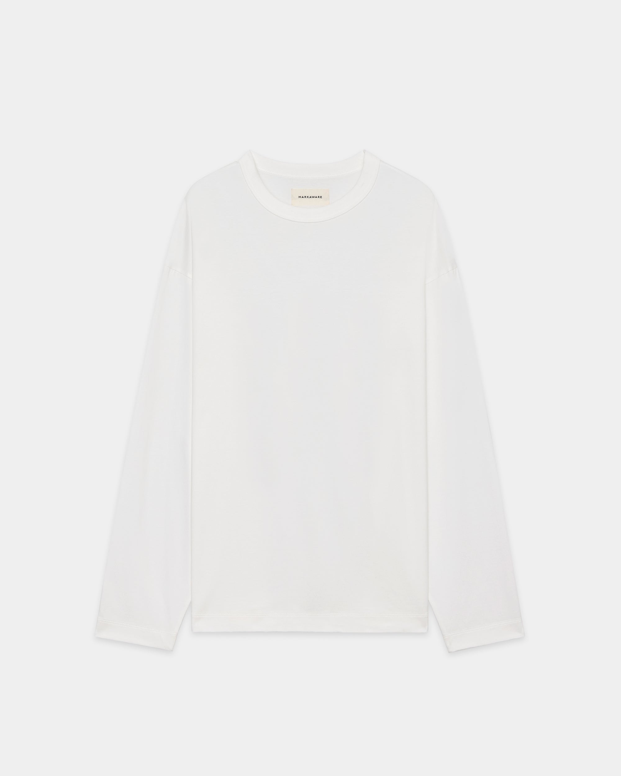 オーガニックGIZA 80/3 天竺 サバイバルクロス® / コンフォートフィットTee L/S, White