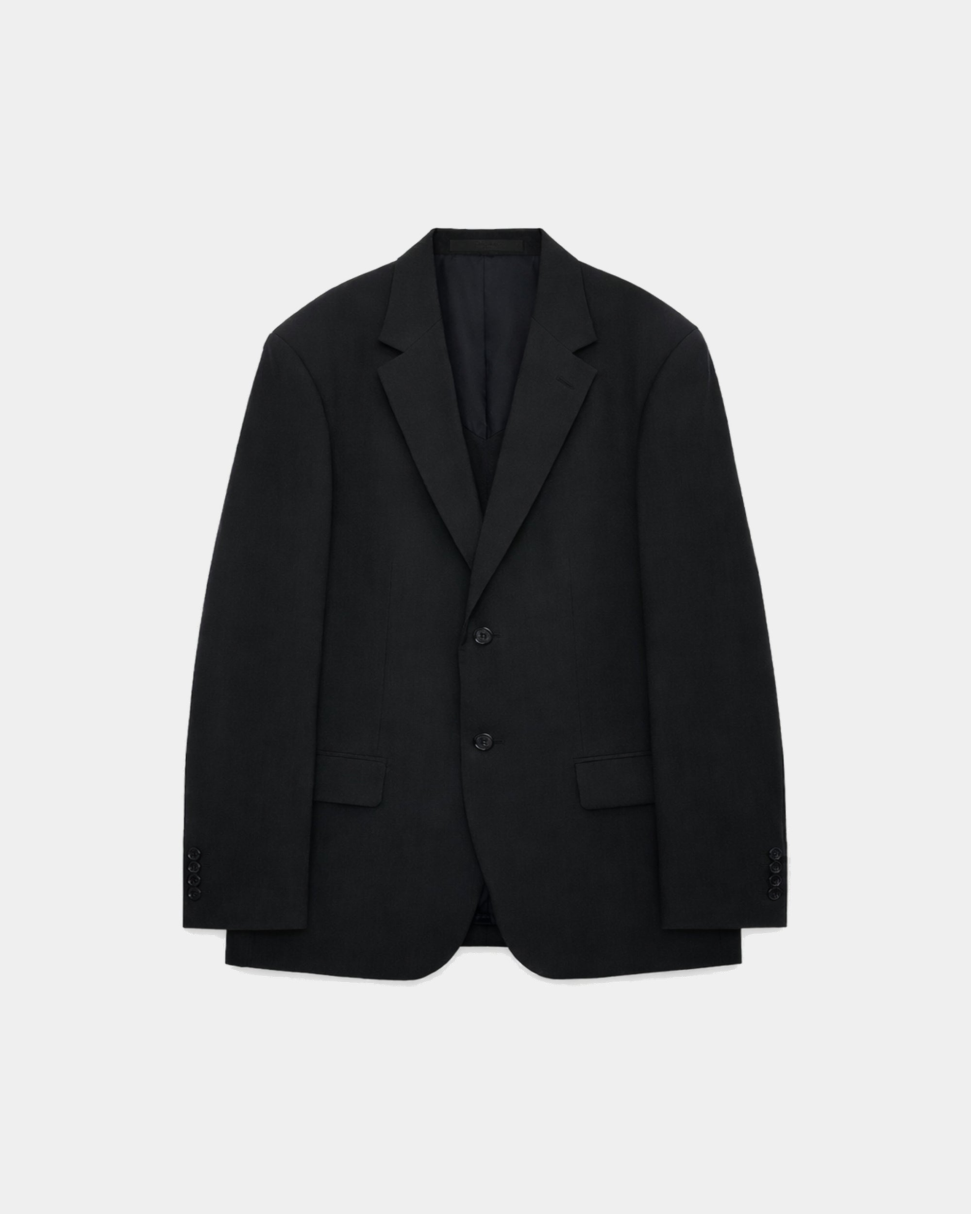 オーガニックウールライトサージ / ギヨームジャケット, Black