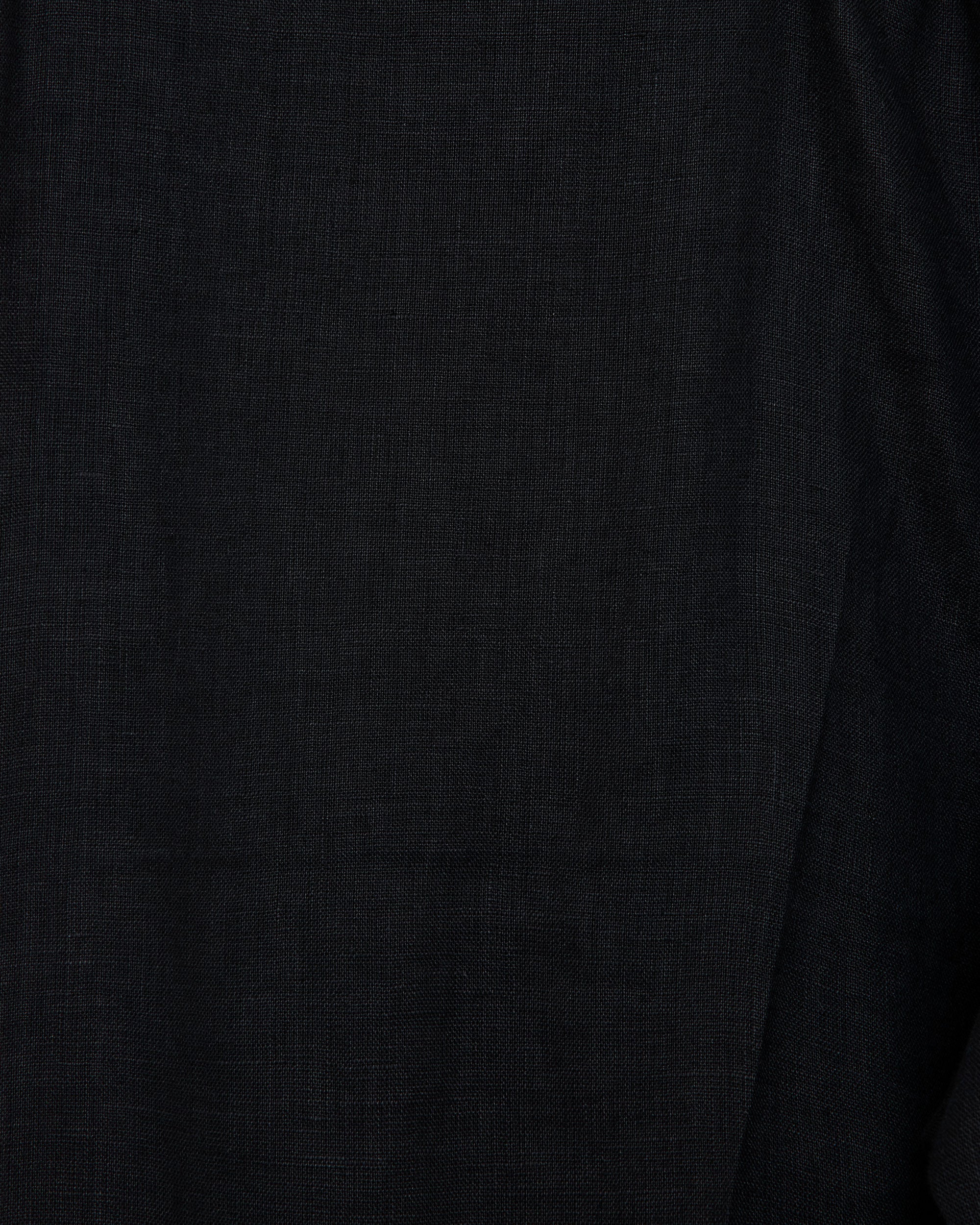 ヘンプ細布 / フラットテーパードイージートラウザーズ, Black