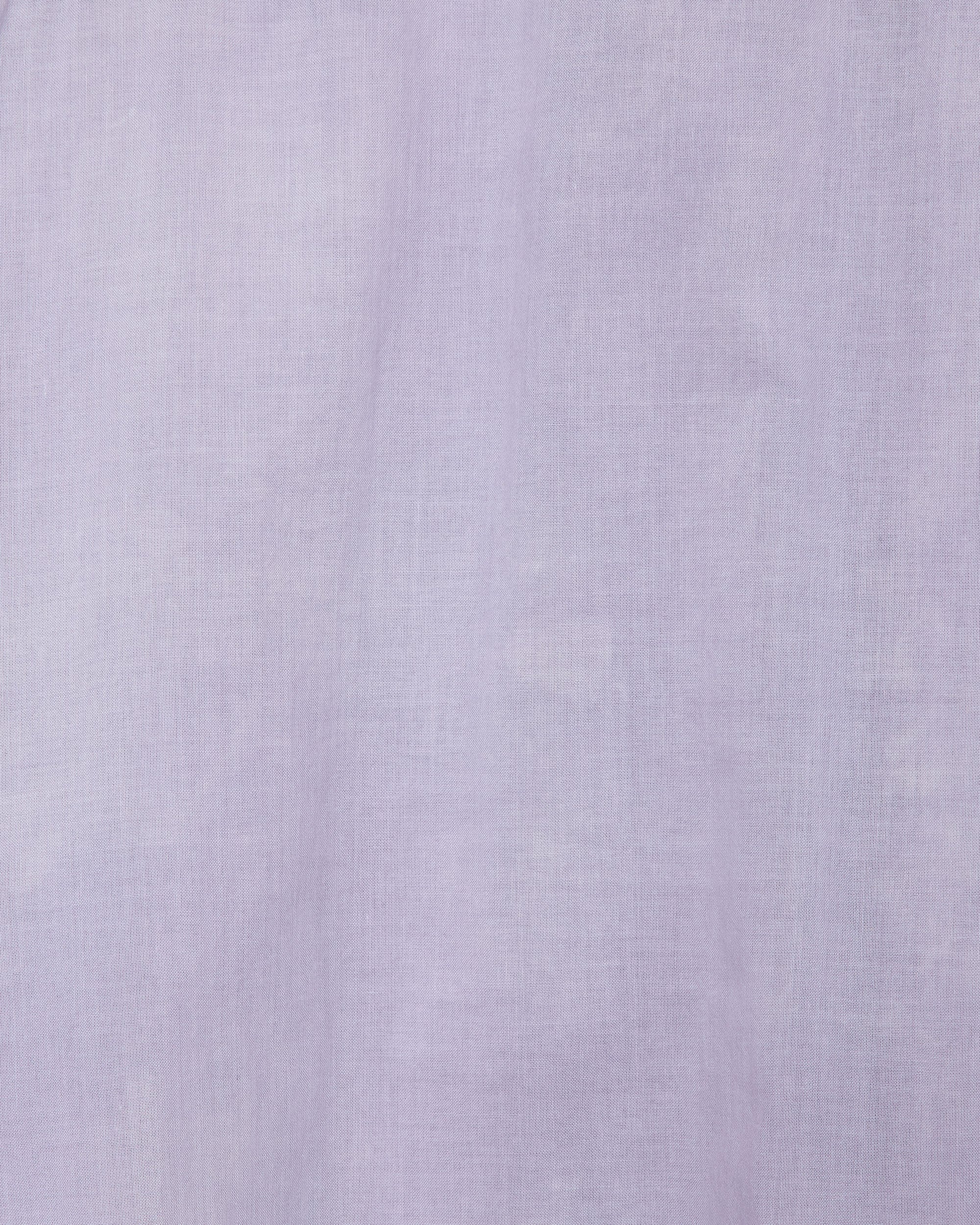 オーガニックGIZA90/1ローン / ツーポケットワークシャツ, Lavender