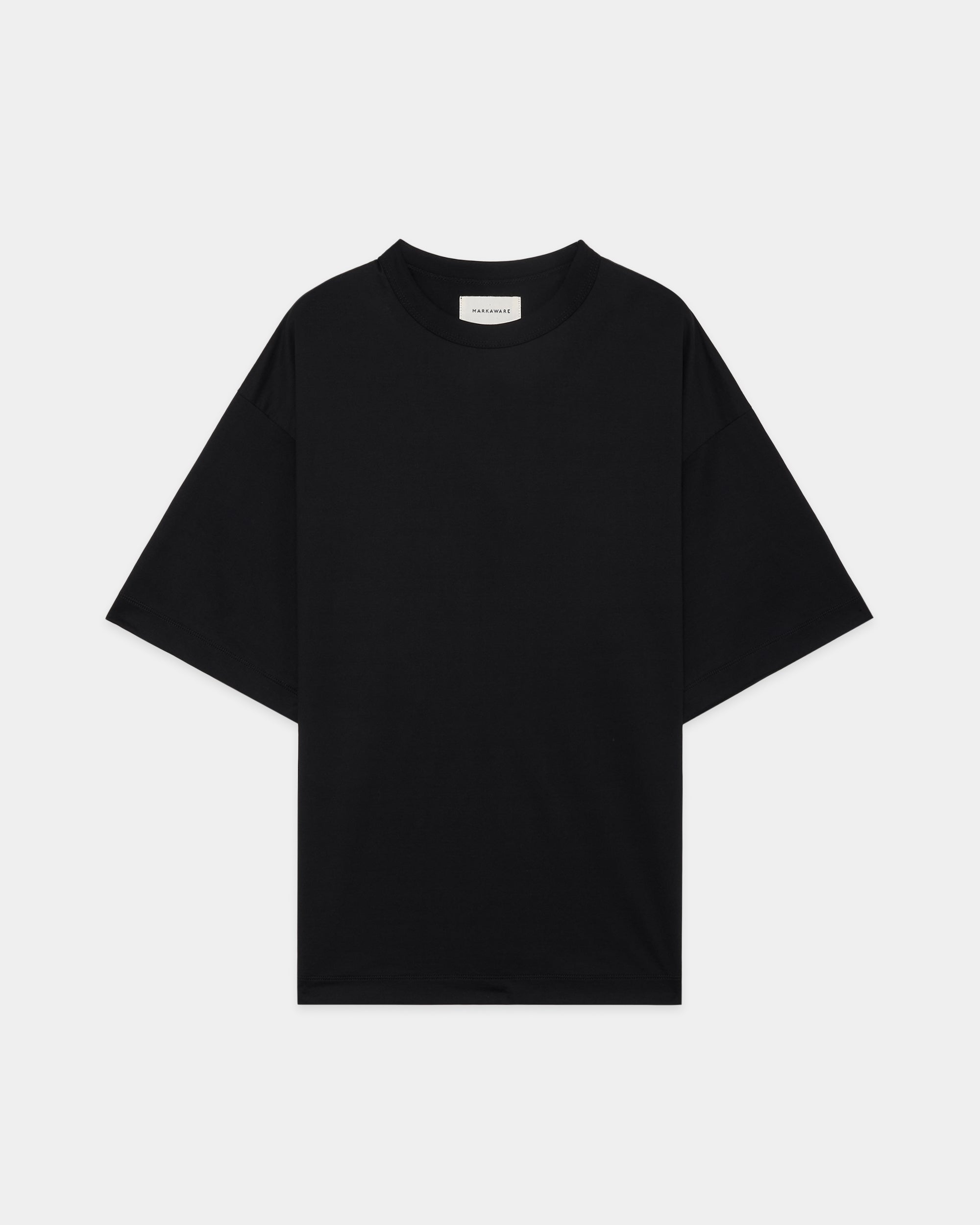 オーガニックGIZA80/2天竺 / コンフォートフィットTee, Black