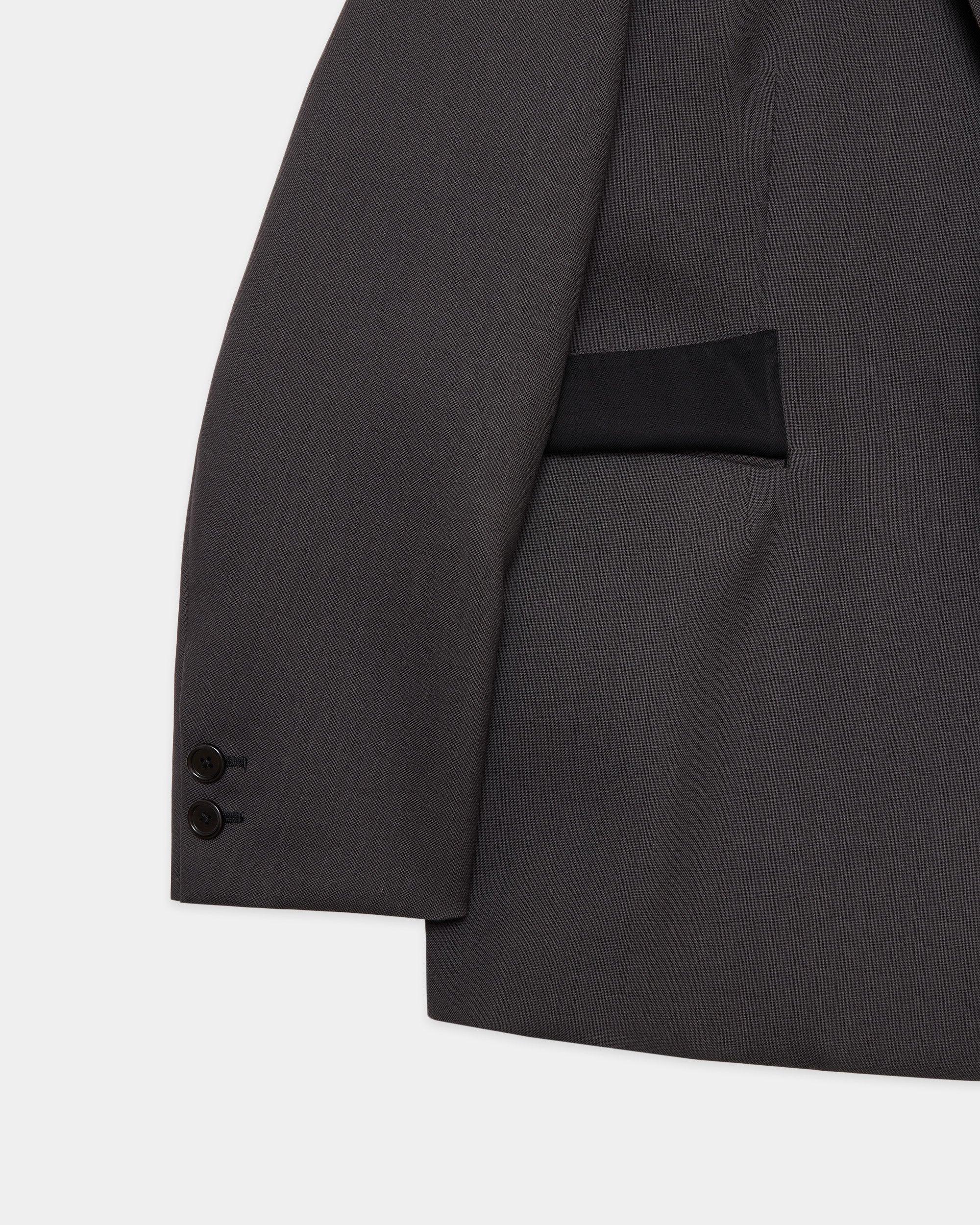 オーガニックウールヘビートロピカル / スクエアジャケット, Charcoal