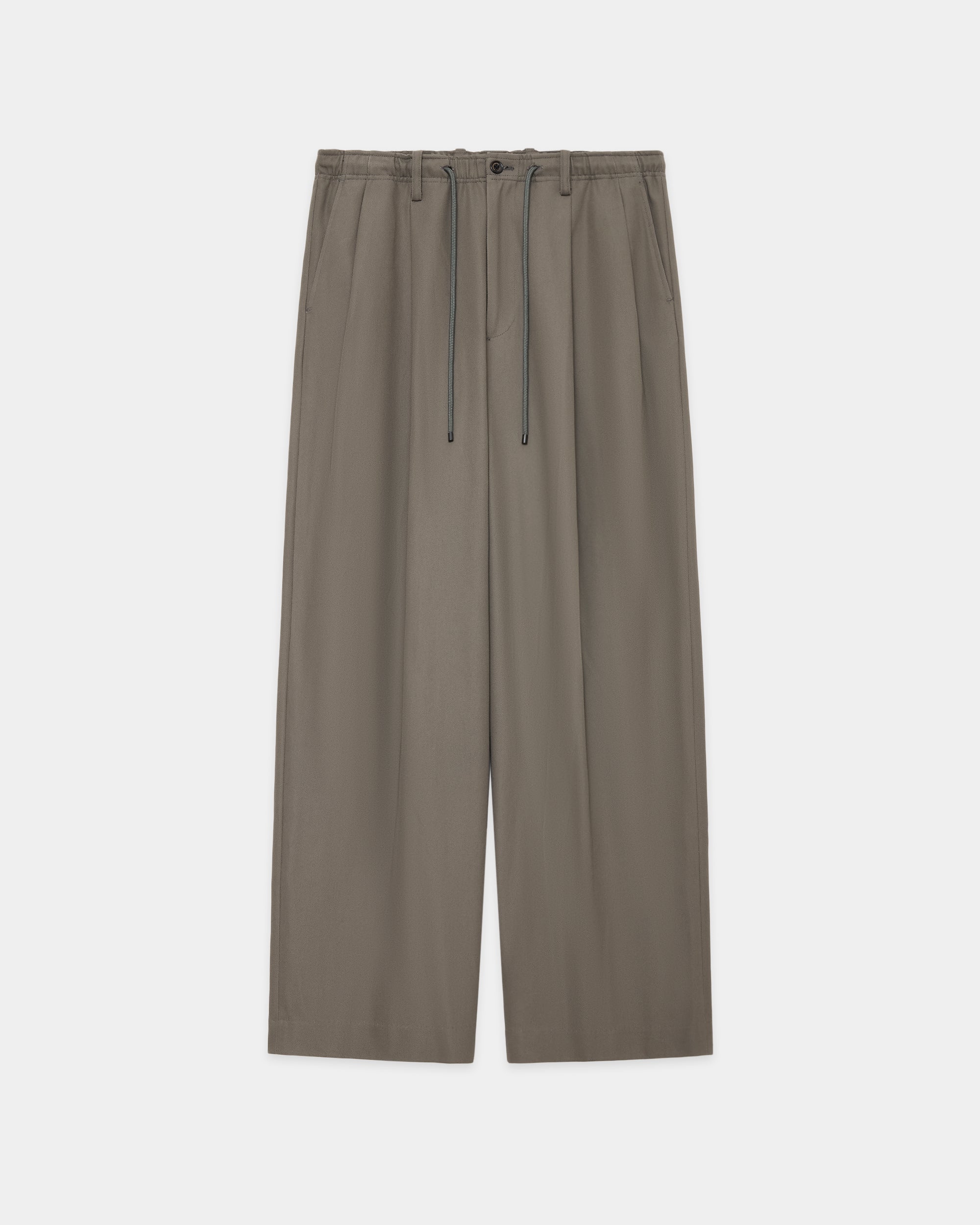 オーガニックコットンサバイバルクロス / ダブルプリーテッドイージートラウザーズ, Gray