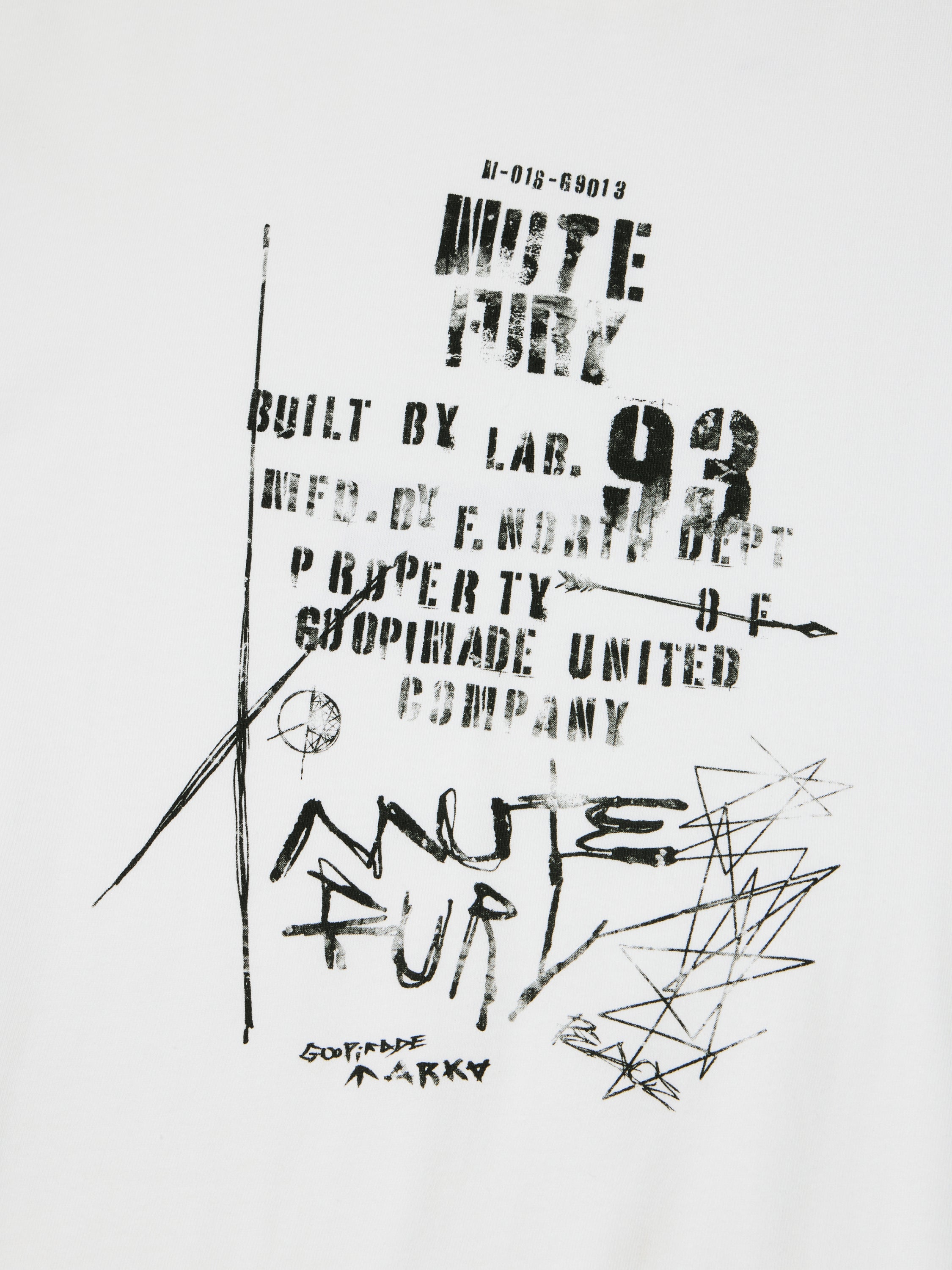 【GOOPiMADE x marka】 II / Waging War Tee, White