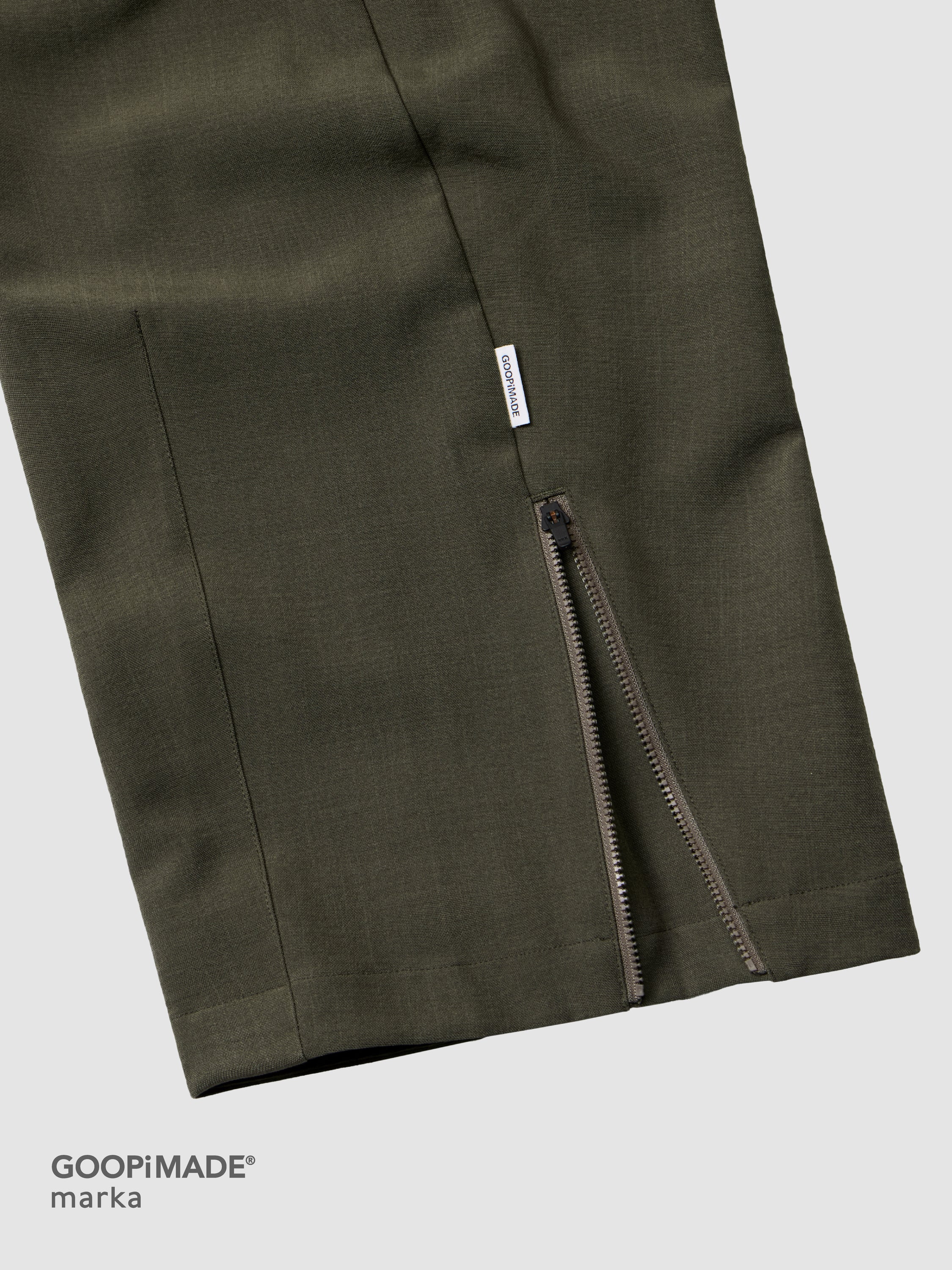 【GOOPiMADE x marka】 V / Forces Utility Zip Trousers, Brown