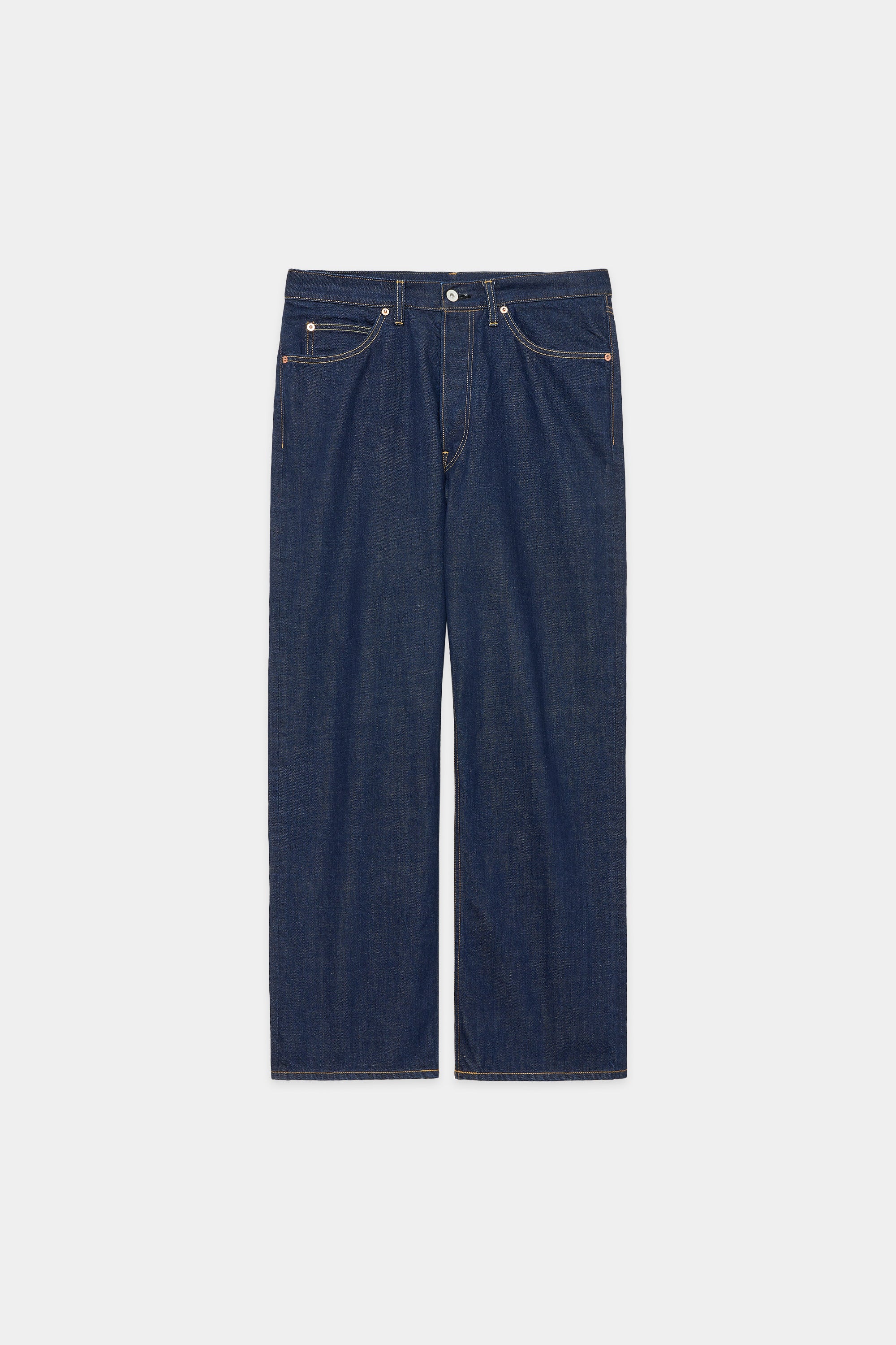 オーガニックコットン12ozデニム / シューカットジーンズ, Indigo