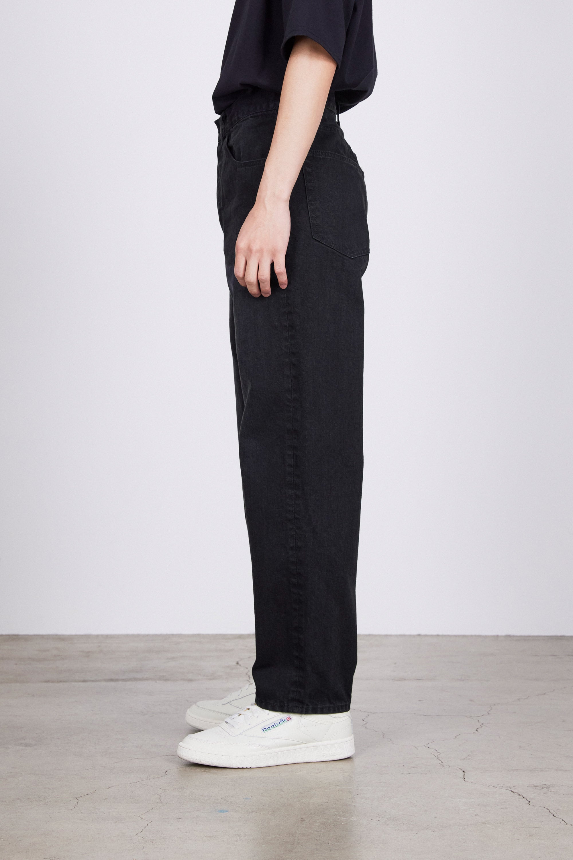 オーガニックコットン12ozデニム / レギュラーフィットジーンズ, Black