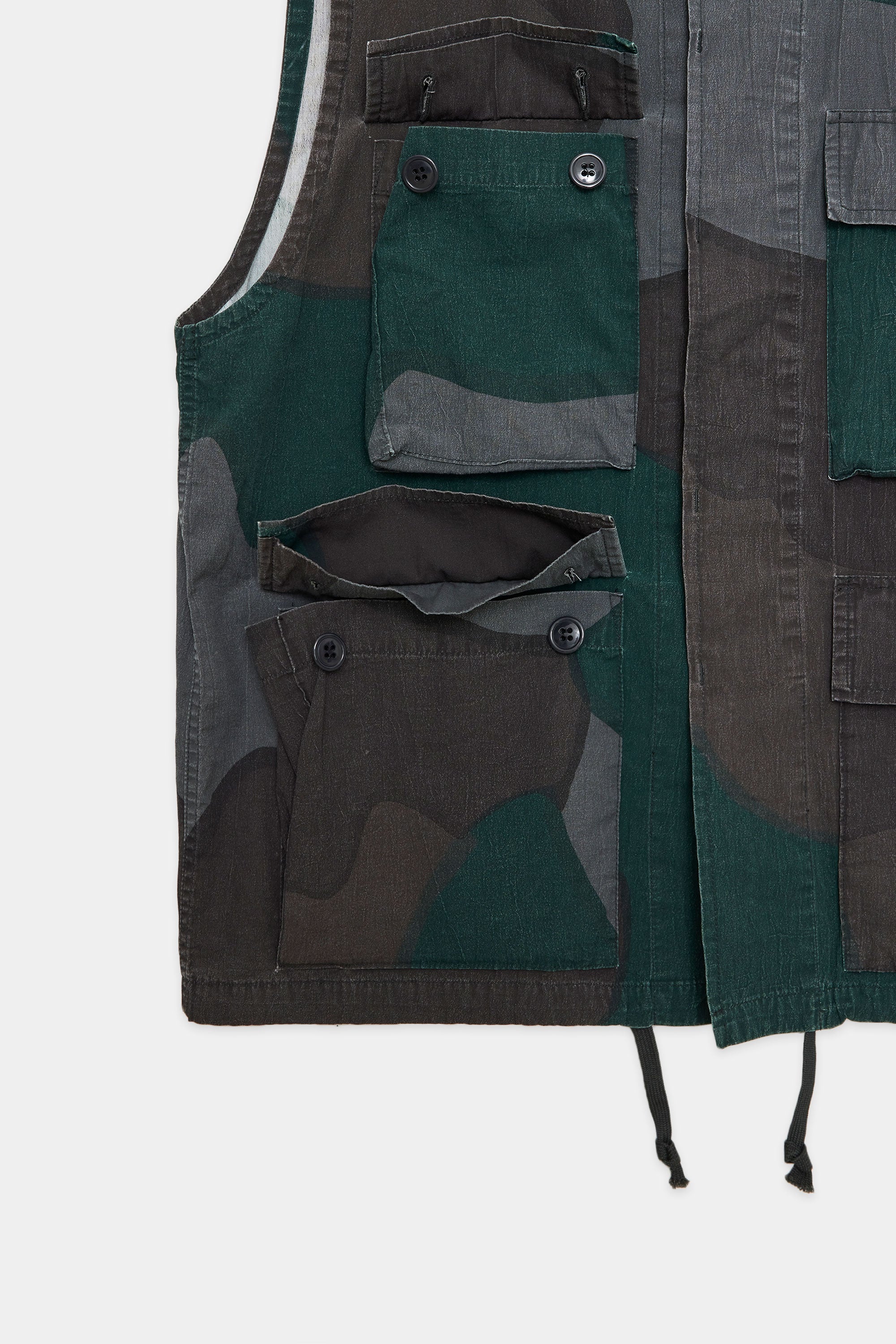 オーガニックコットンポプリン強撚ワッシャータンブラー / B.D.U ベスト, Camo