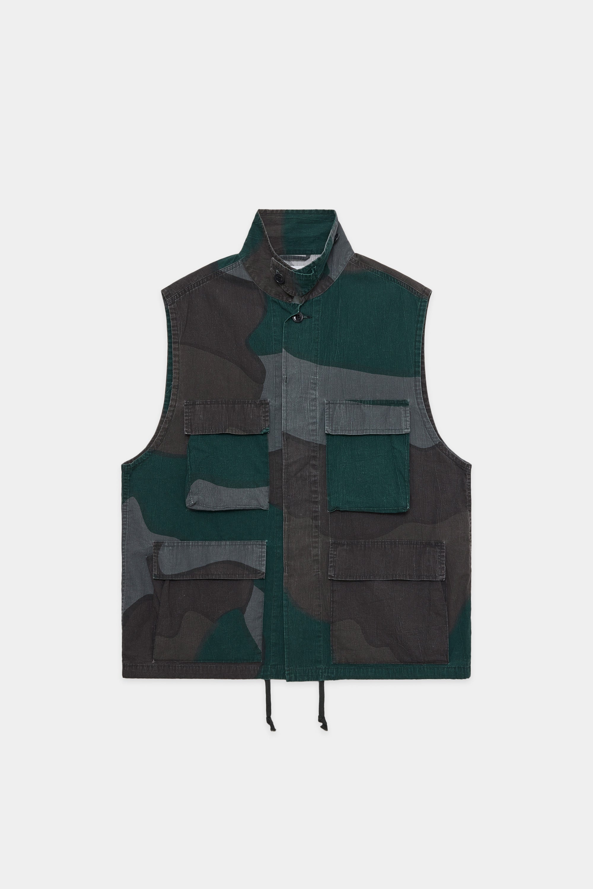 オーガニックコットンポプリン強撚ワッシャータンブラー / B.D.U ベスト, Camo