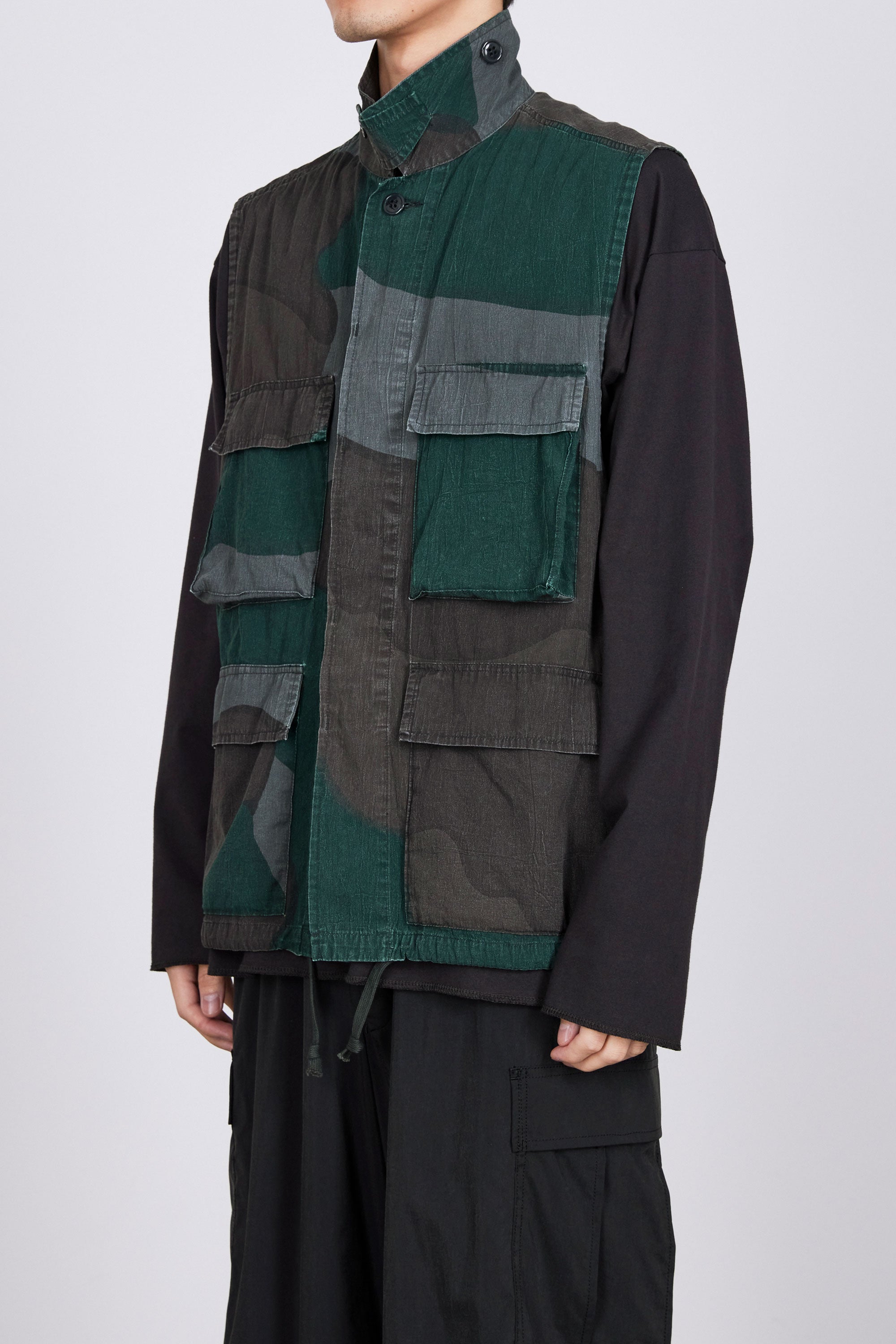 オーガニックコットンポプリン強撚ワッシャータンブラー / B.D.U ベスト, Camo