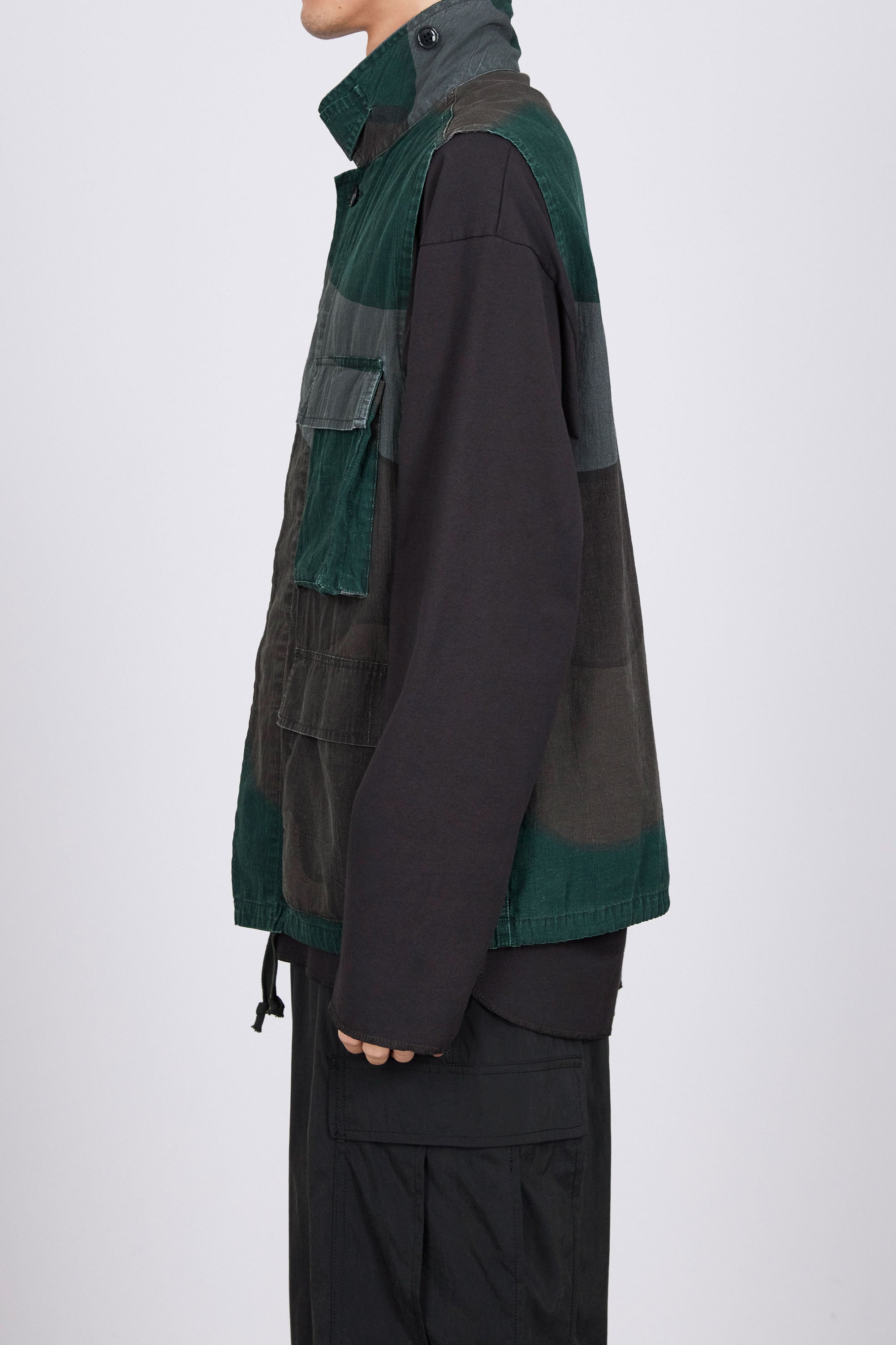 オーガニックコットンポプリン強撚ワッシャータンブラー / B.D.U ベスト, Camo