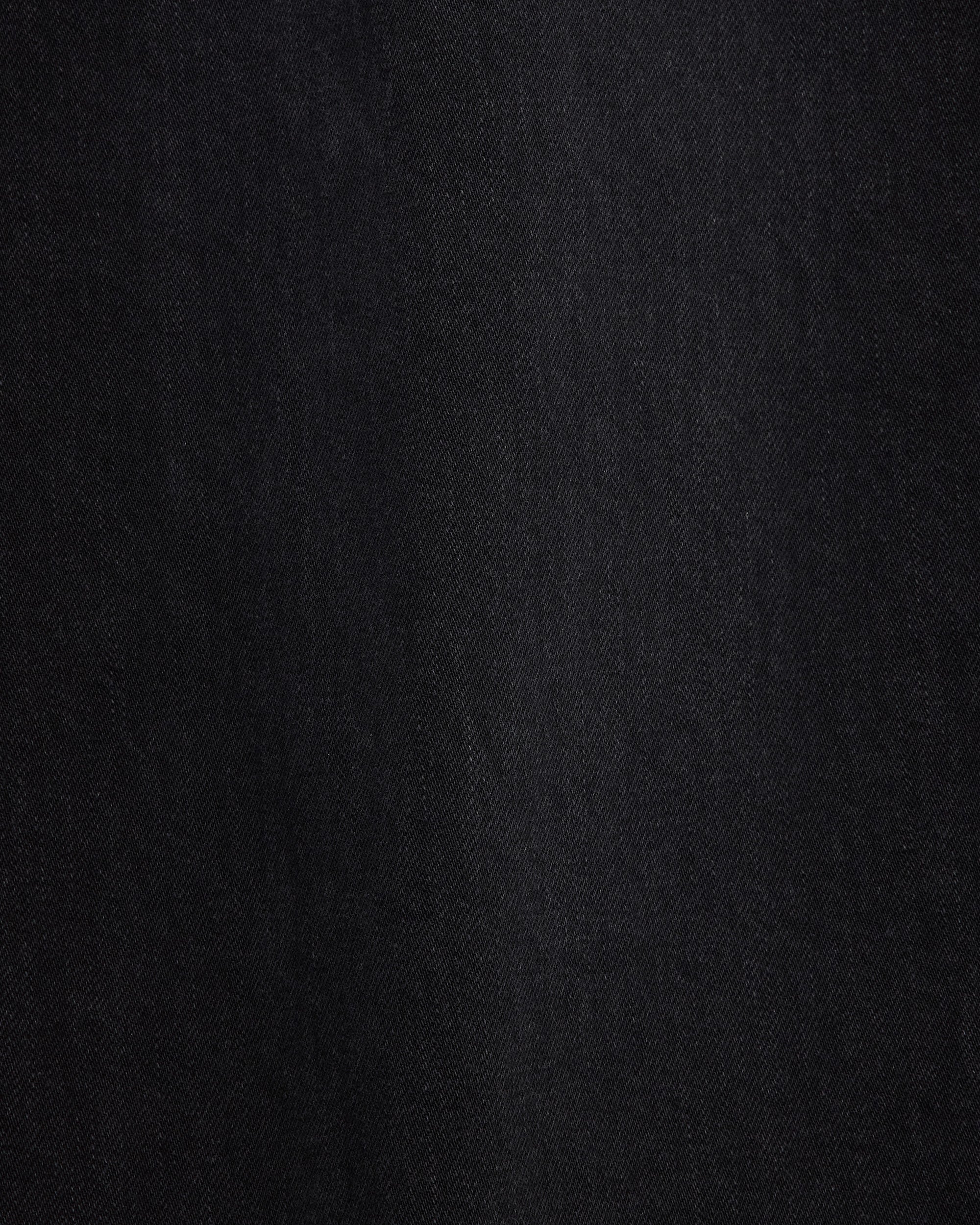 オーガニックコットン12ozデニム / ルーズストレートフィットジーンズ, Black