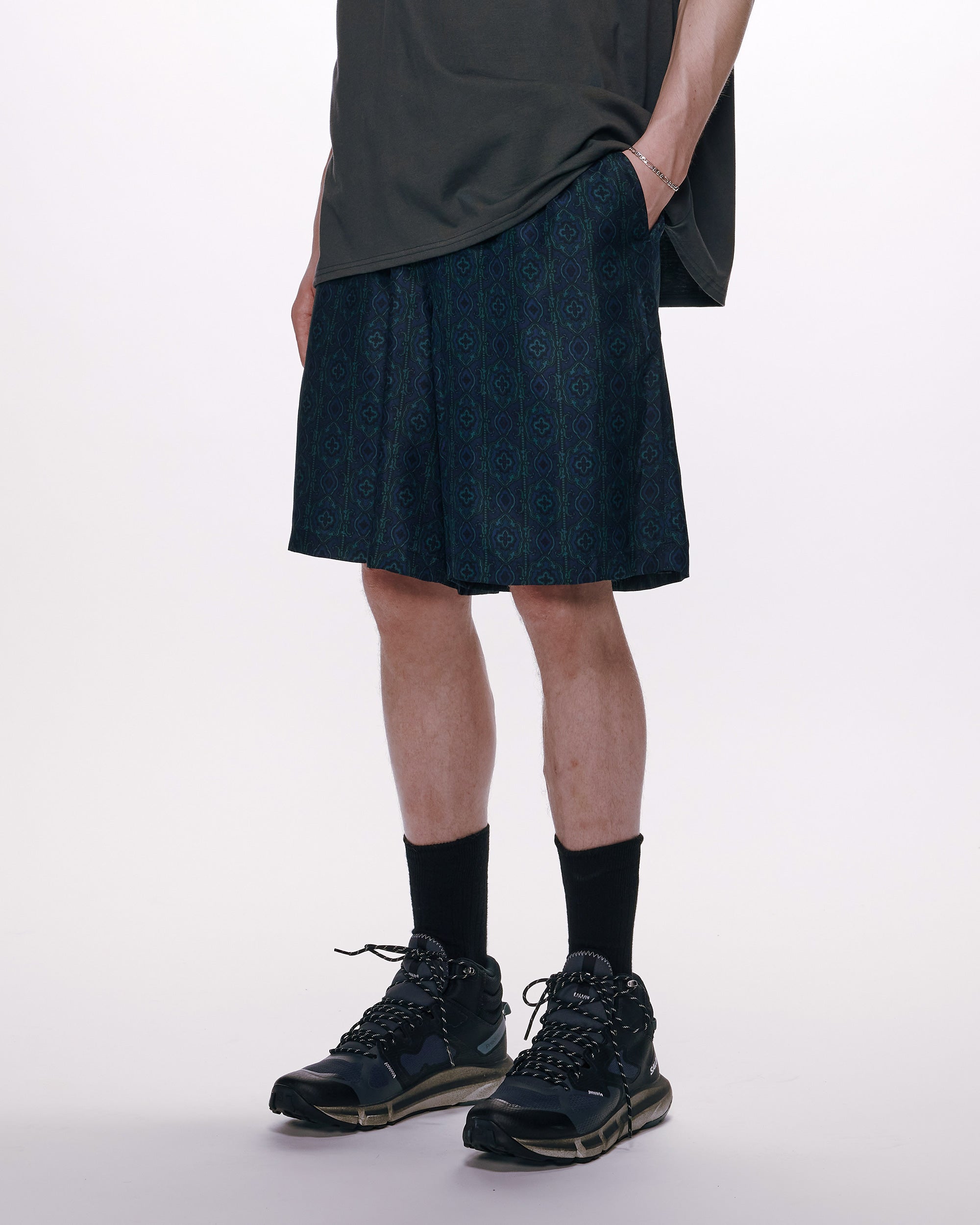 8匁シルク羽二重 / シルクショーツ, Damask