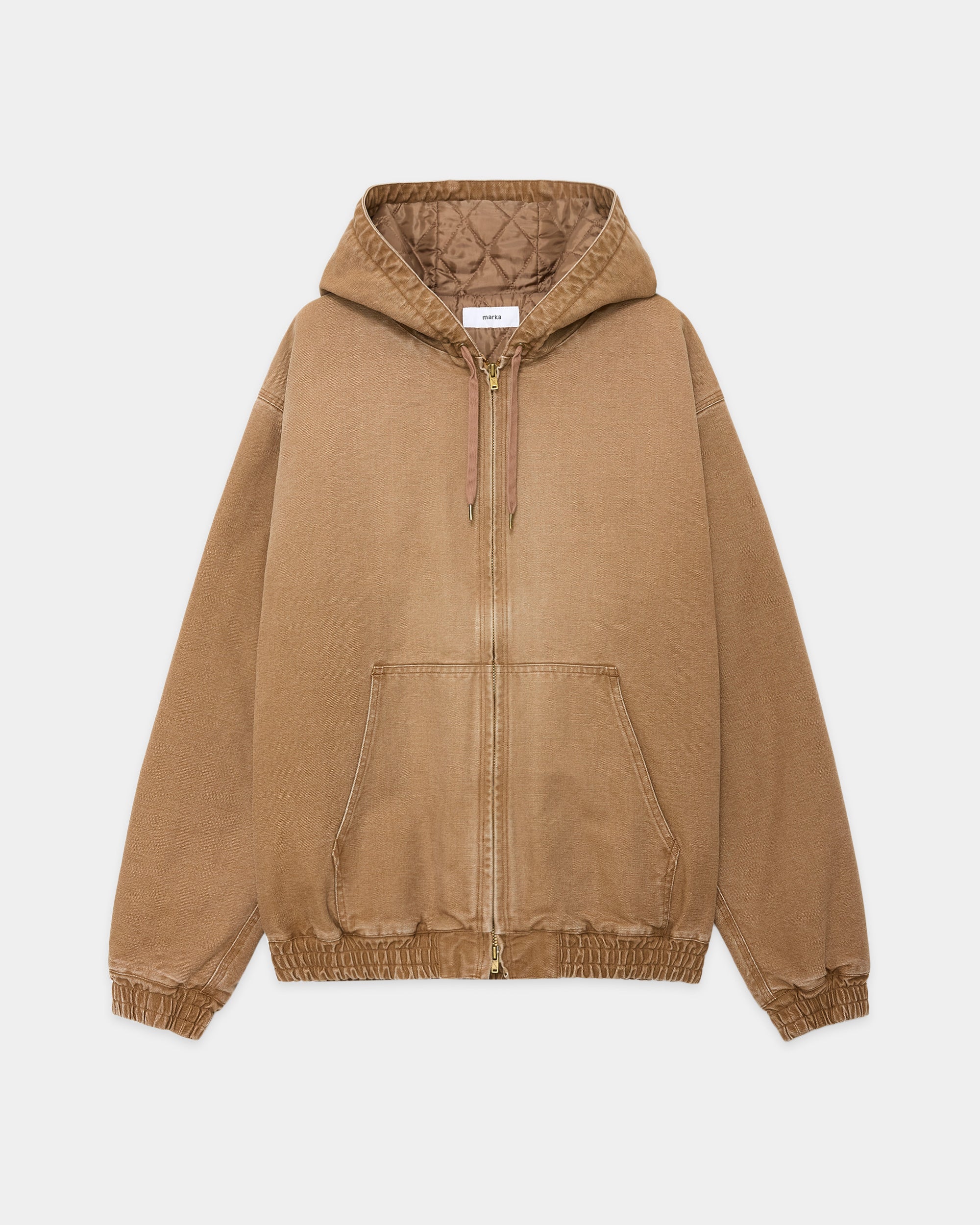 オーガニックコットンダック / ワーカーズパーカー, Brown