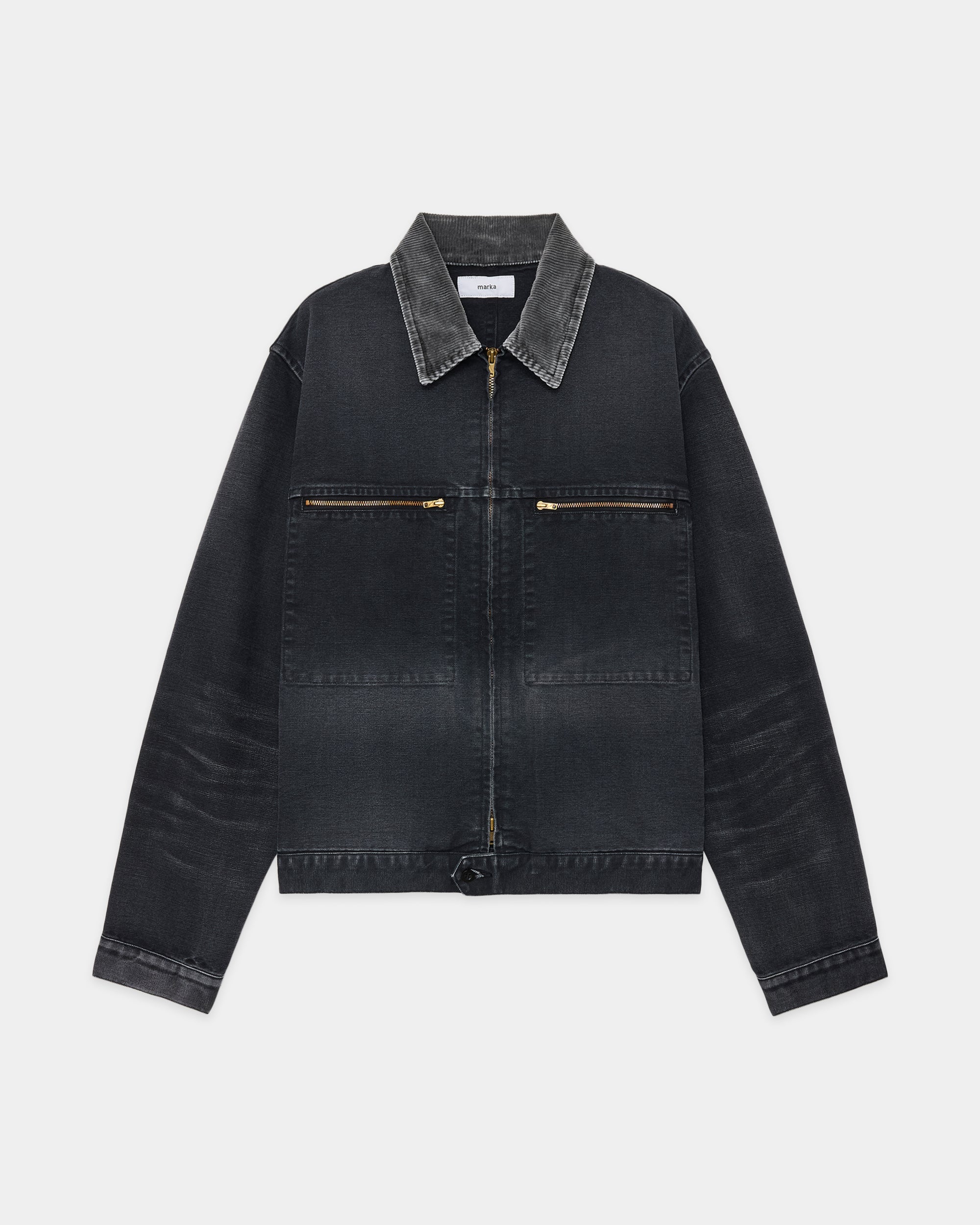 オーガニックコットンダック / メカニックジャケット, Black