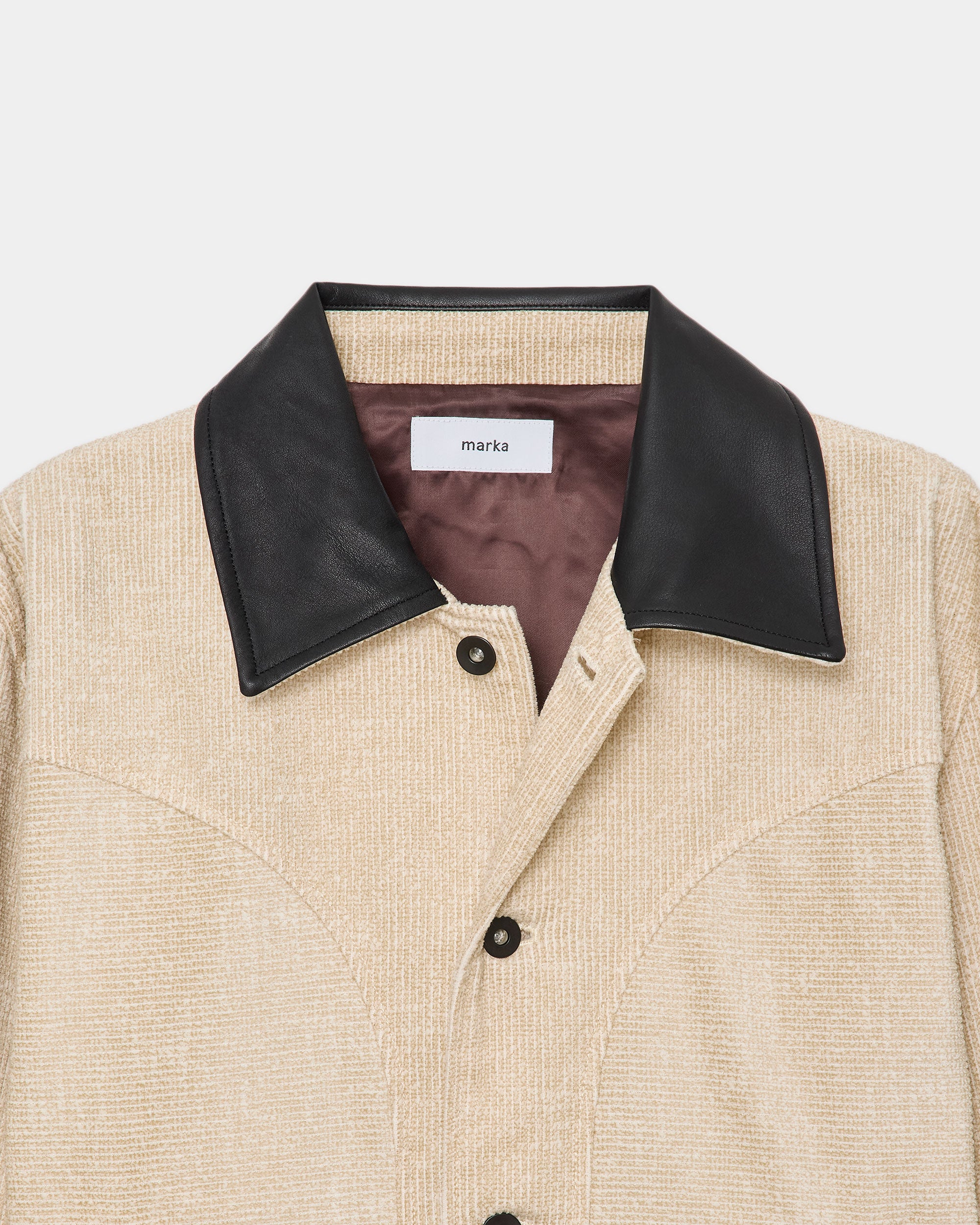 オーガニックコットン8Wコーデュロイ / ウェスタンジャケット, Ivory