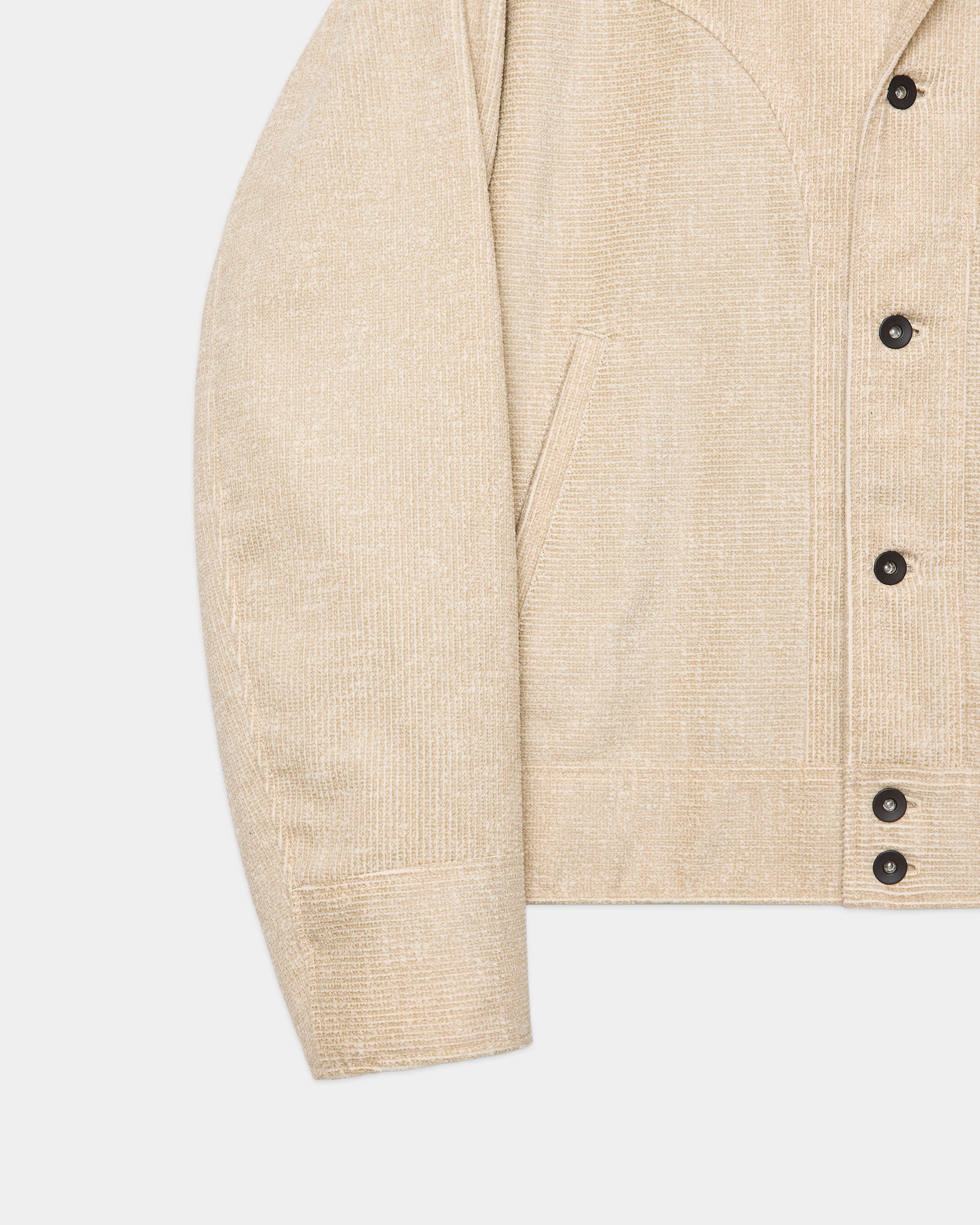 オーガニックコットン8Wコーデュロイ / ウェスタンジャケット, Ivory