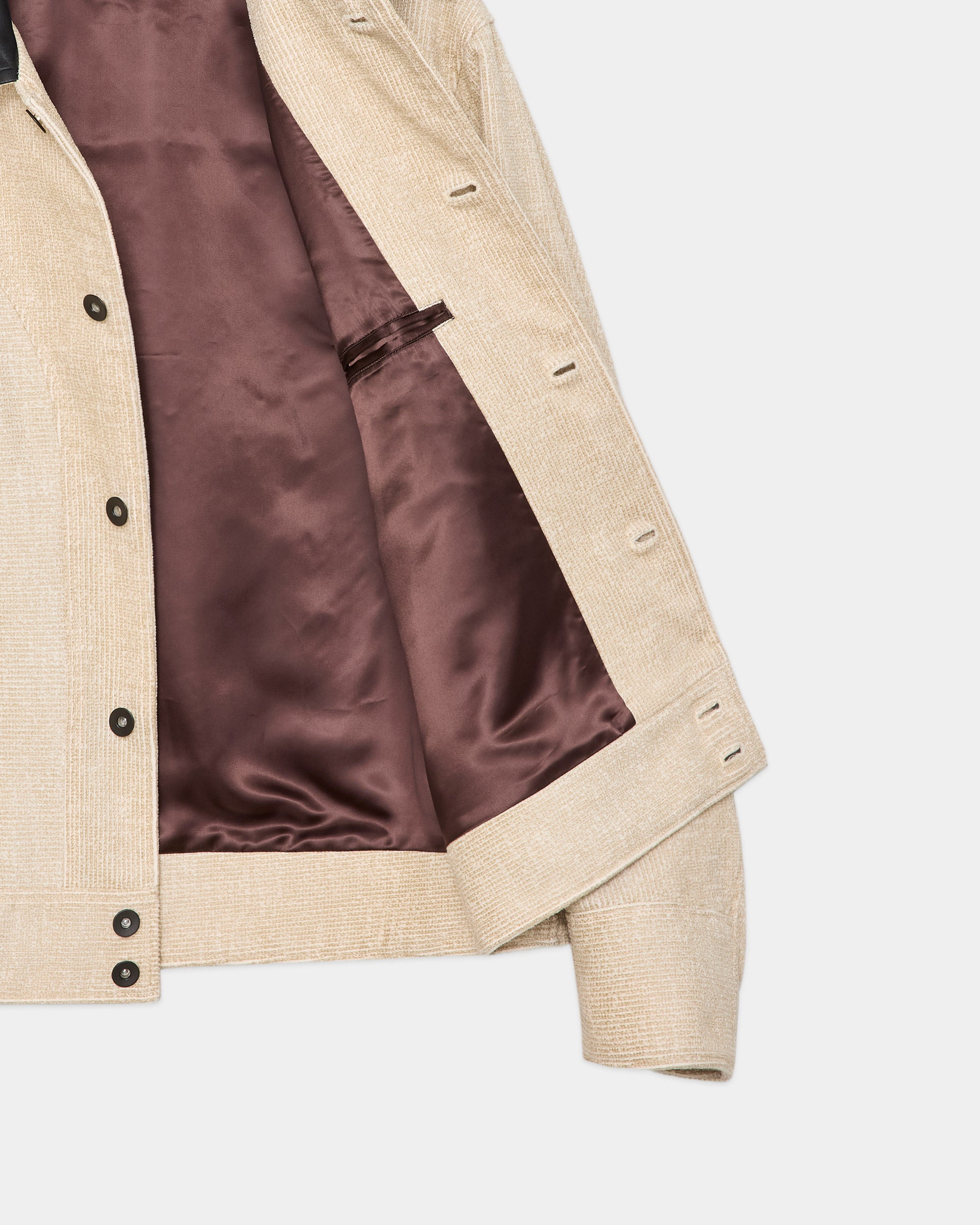 オーガニックコットン8Wコーデュロイ / ウェスタンジャケット, Ivory