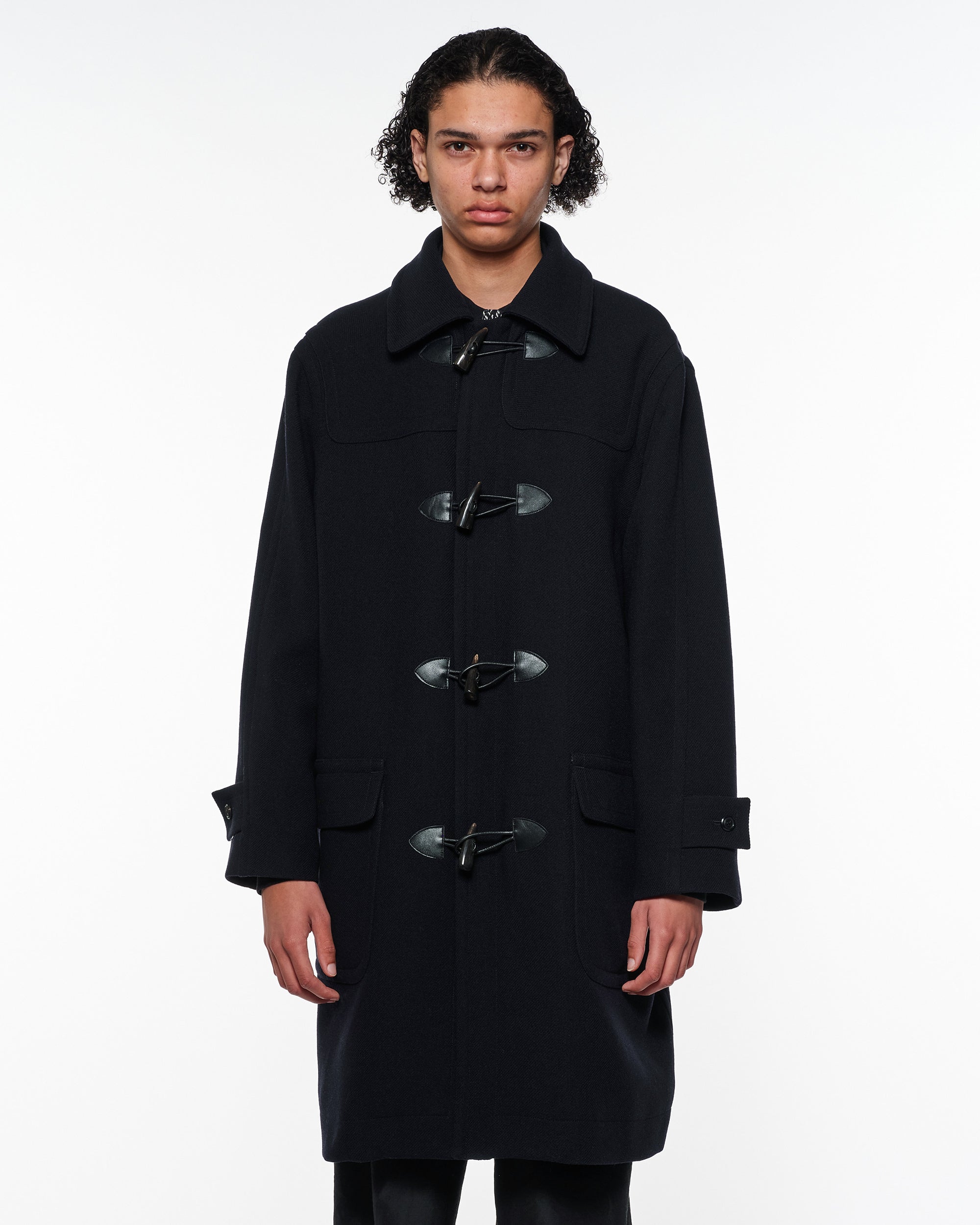 ウールヴィンテージダブルクロス / ダッフルコート, Dark Navy