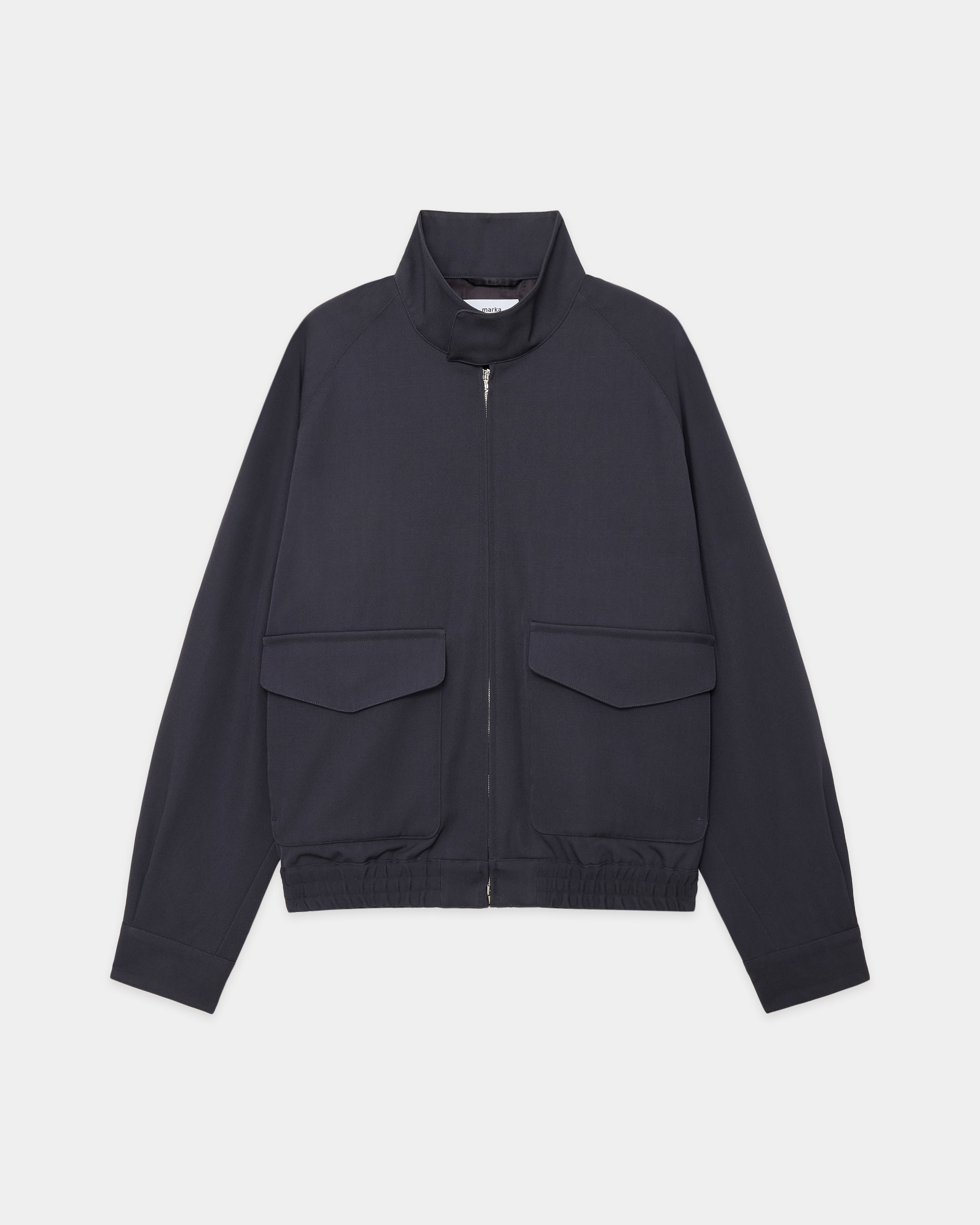 ウールギャバワッシャータンブラー / ドッグイヤージャケット, M Gray