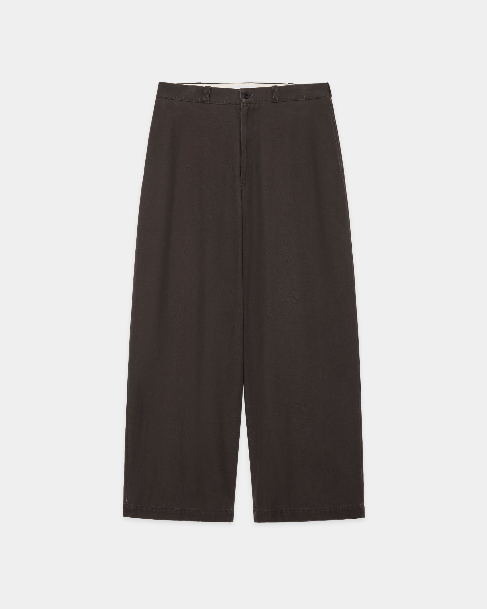 オーガニックコットン強撚ギャバ / New U.S.ARMYトラウザーズ, Charcoal