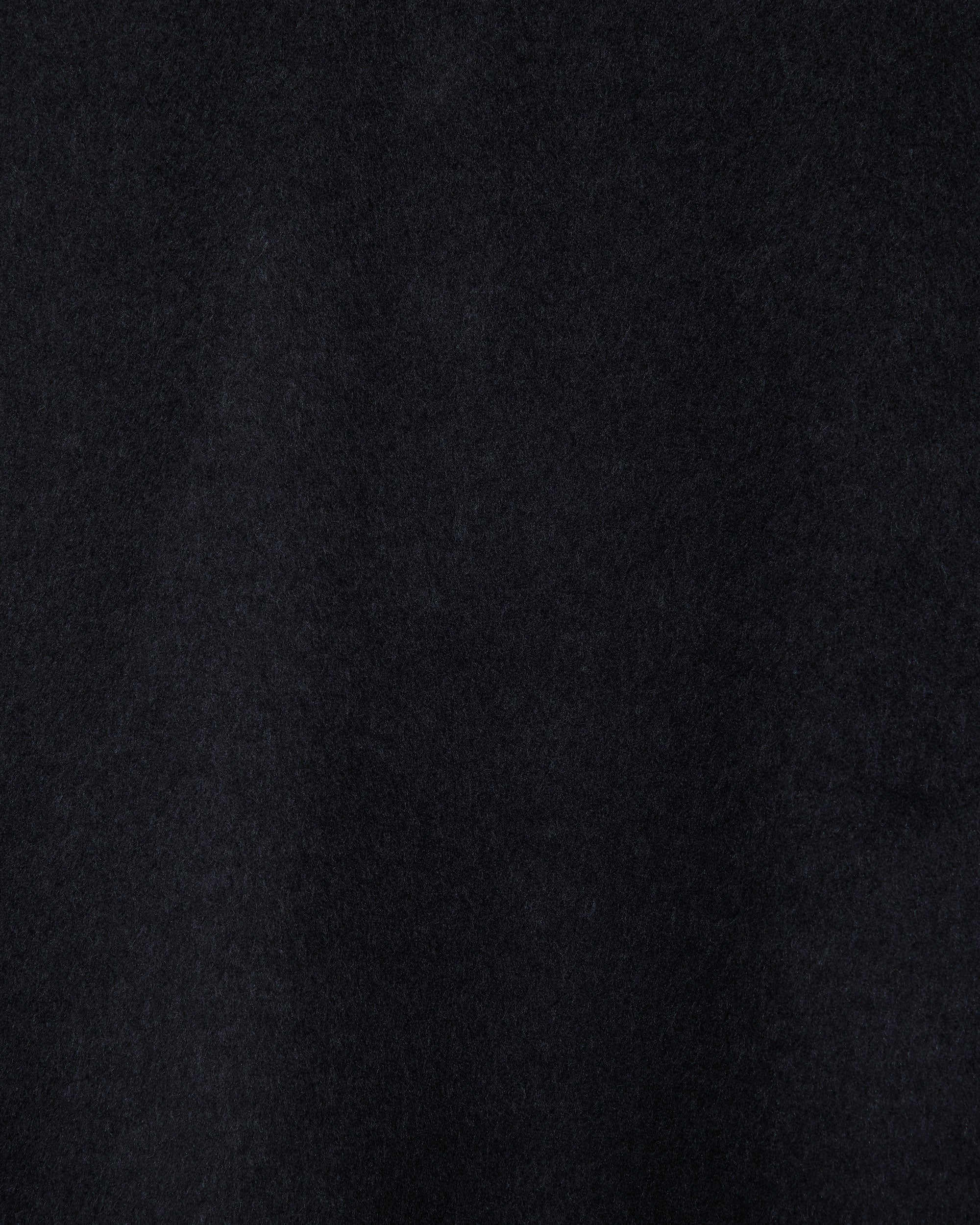 ウールシルクビーバー / ハーフジップシャツ, Black