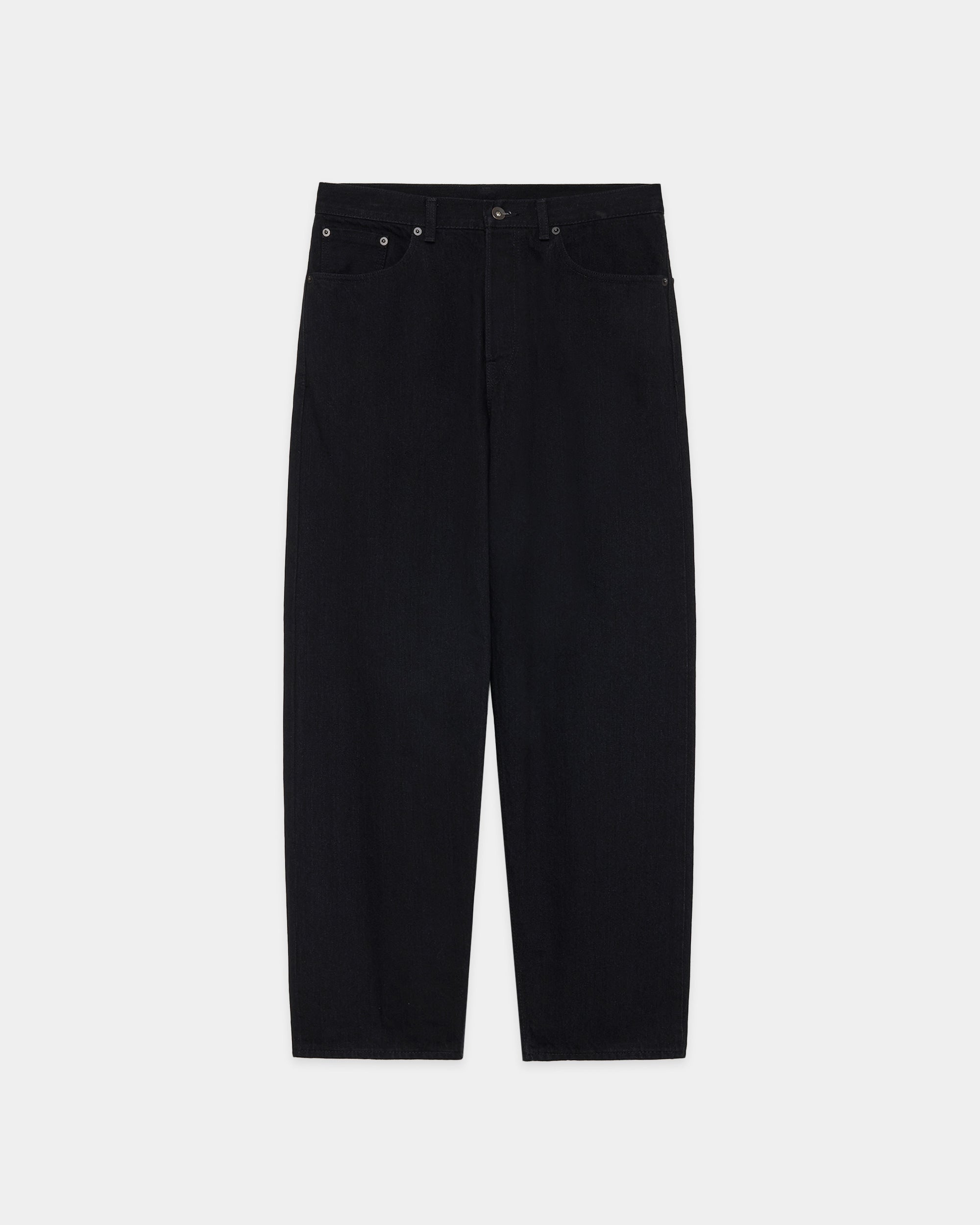 【PARKING別注】 オーガニックコットン 13.5oz セルビッチデニム / Newレギュラーフィットジーンズ, Black