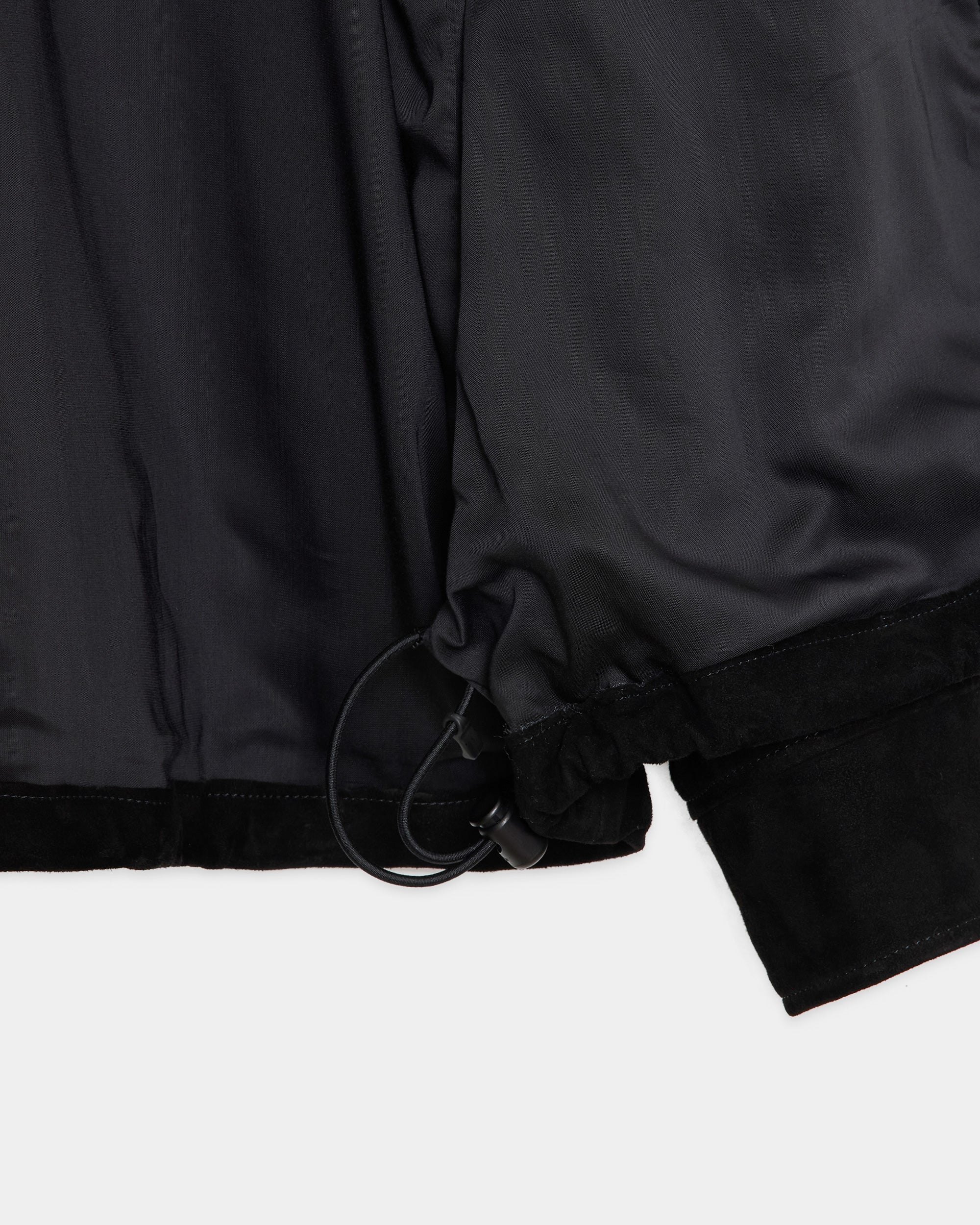 ゴートスウェード / スウェードコーチジャケット, Black