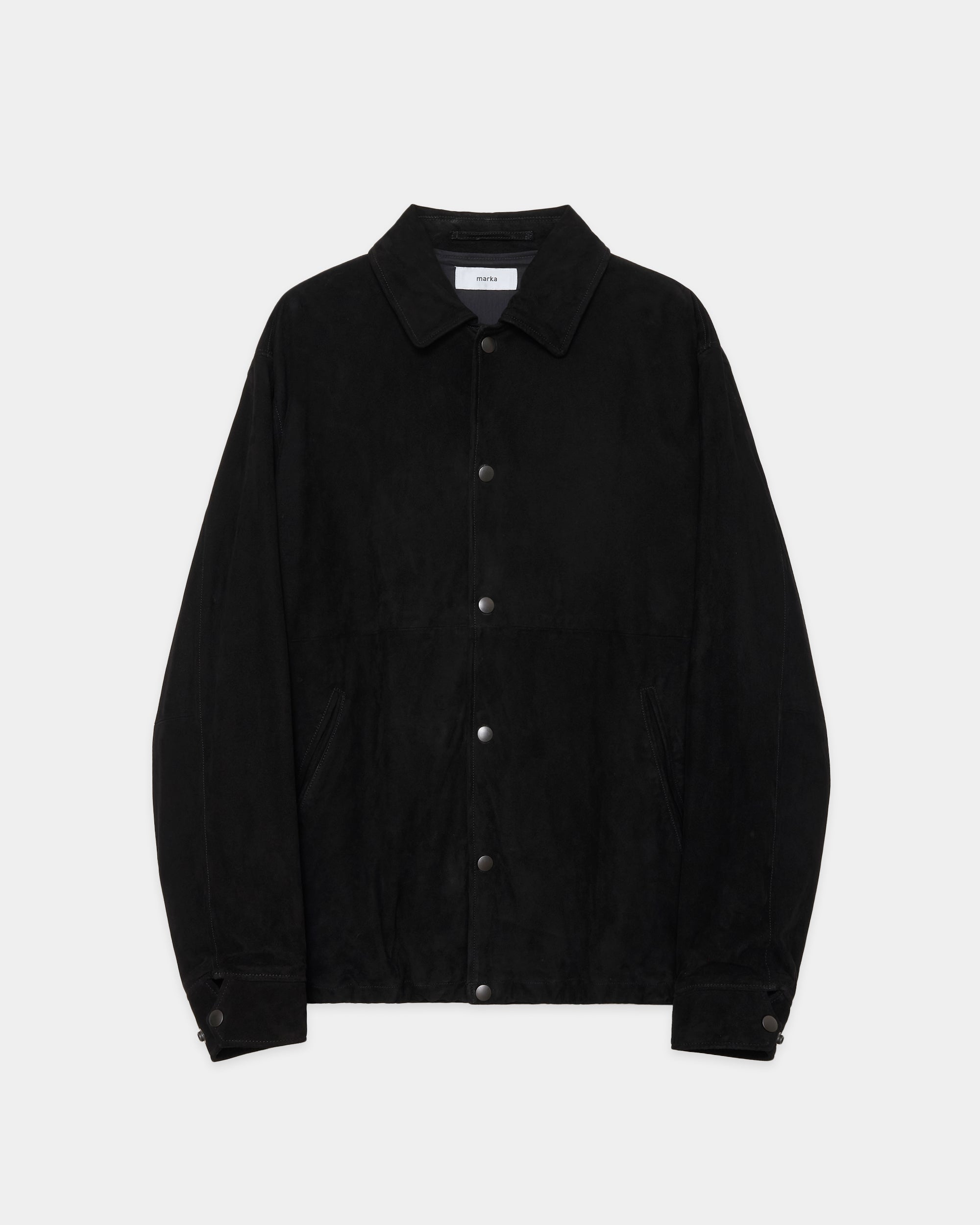 ゴートスウェード / スウェードコーチジャケット, Black