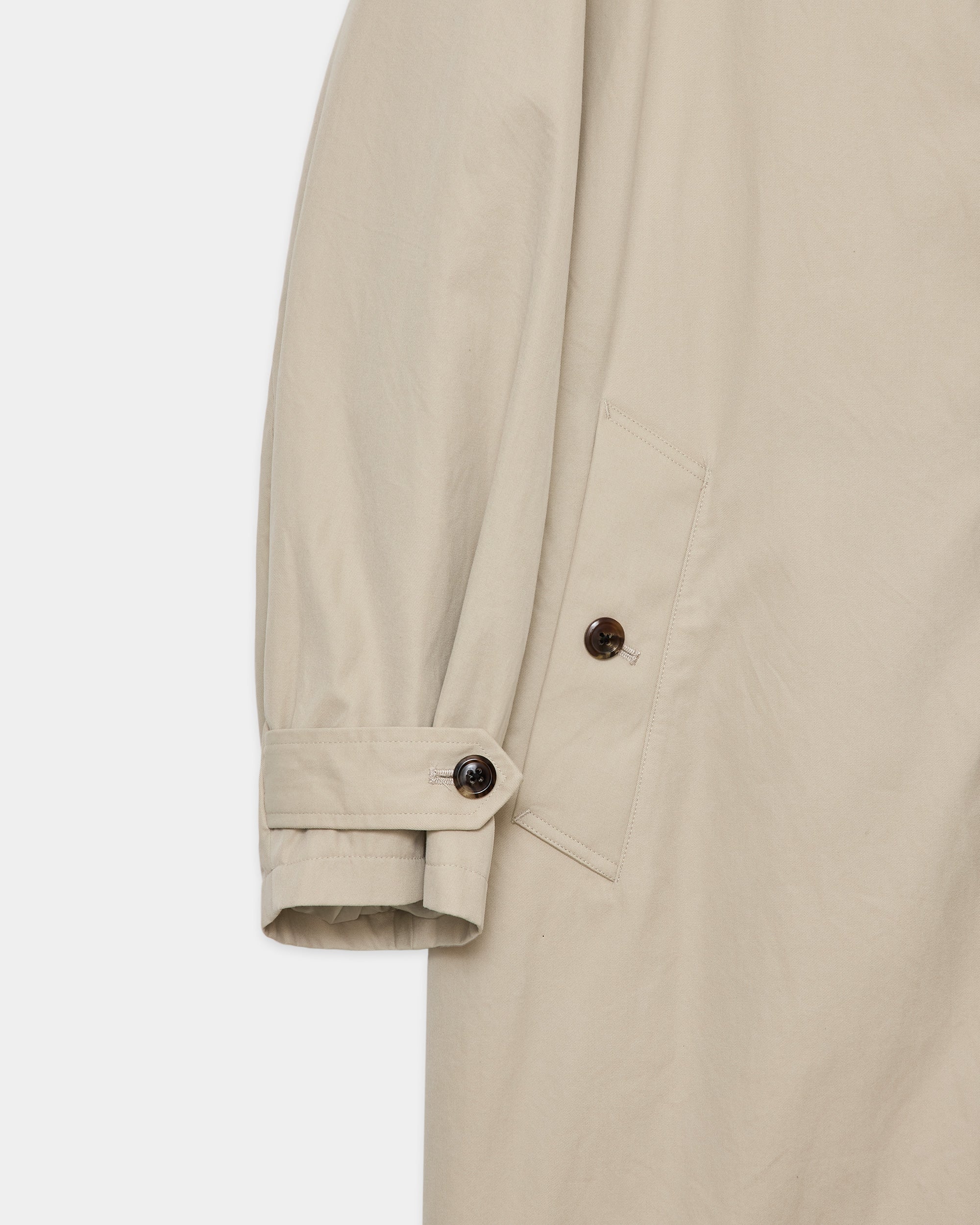 オーガニック60/2ギャバニドムバイオ  / ラグランスリーブコート, Beige