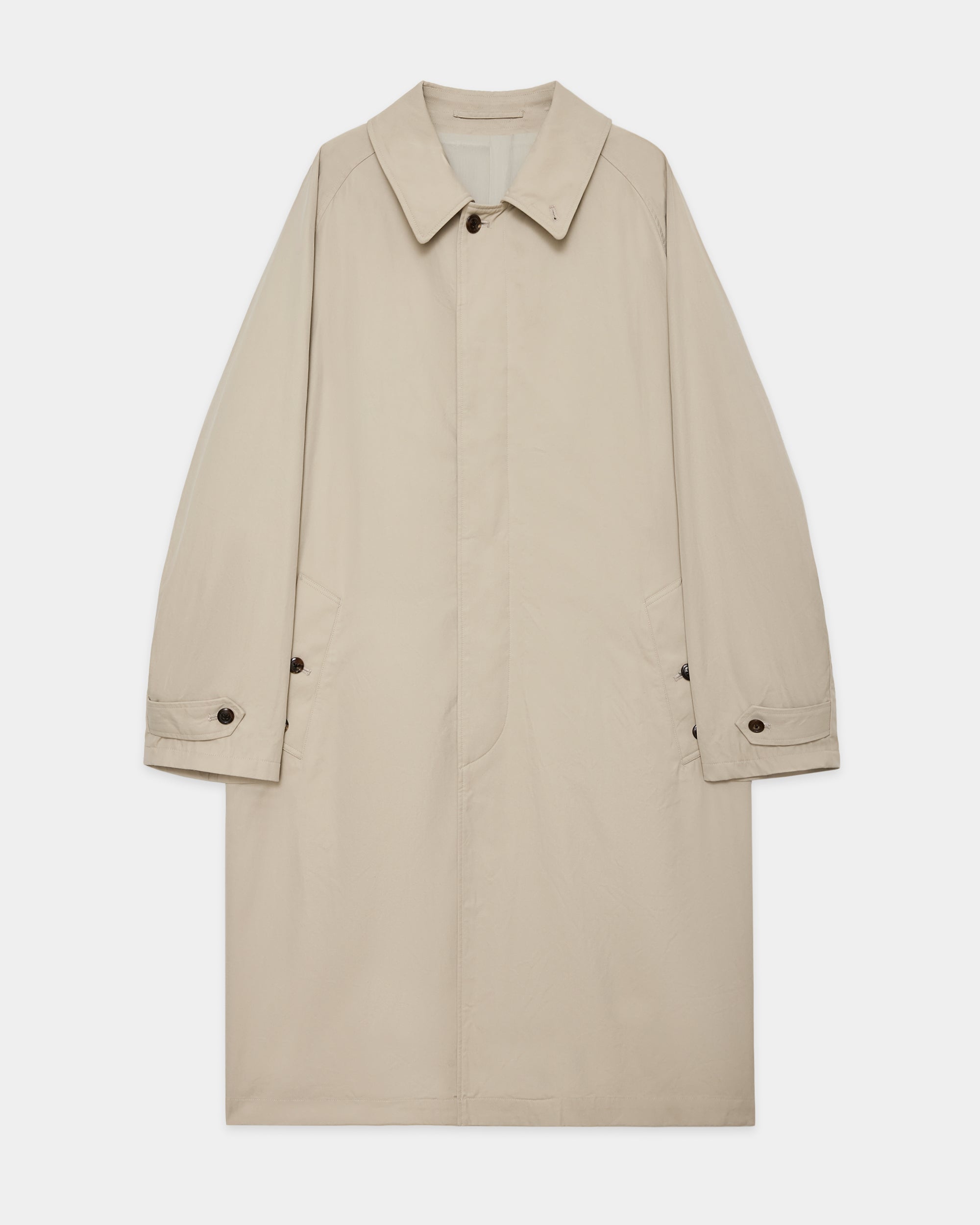 オーガニック60/2ギャバニドムバイオ  / ラグランスリーブコート, Beige