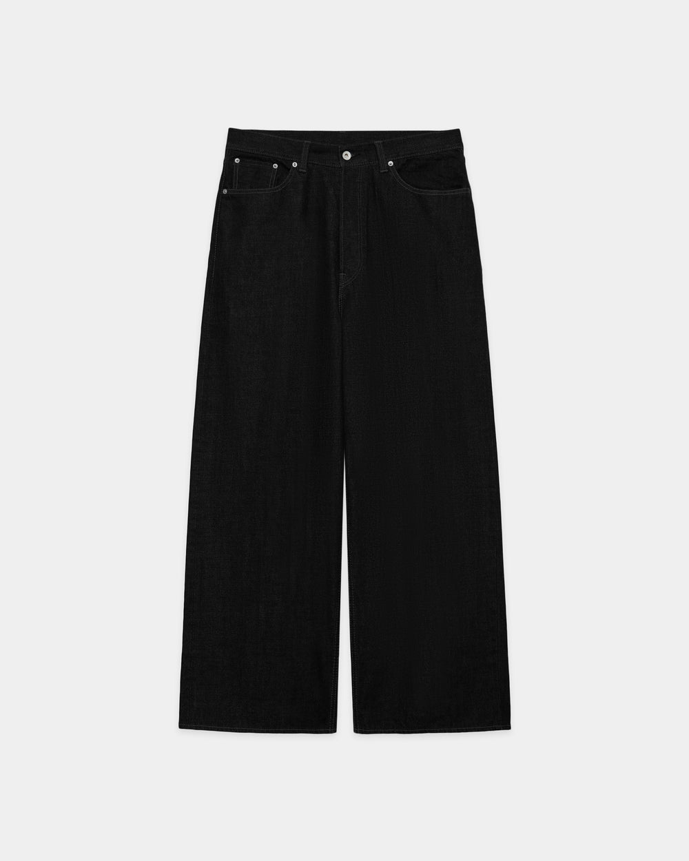 【PARKING別注】 オーガニックコットン13.5ozセルビッチデニム / バギージーンズ, Black O.W