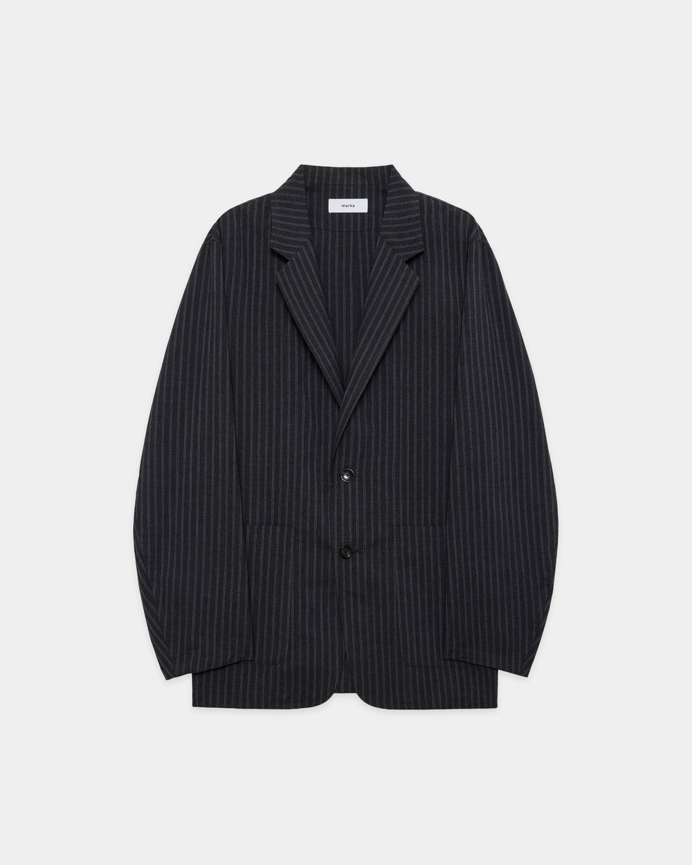 2/72ウールトロピカルワッシャー / ストロールアラウンドジャケット, Gray Stripe