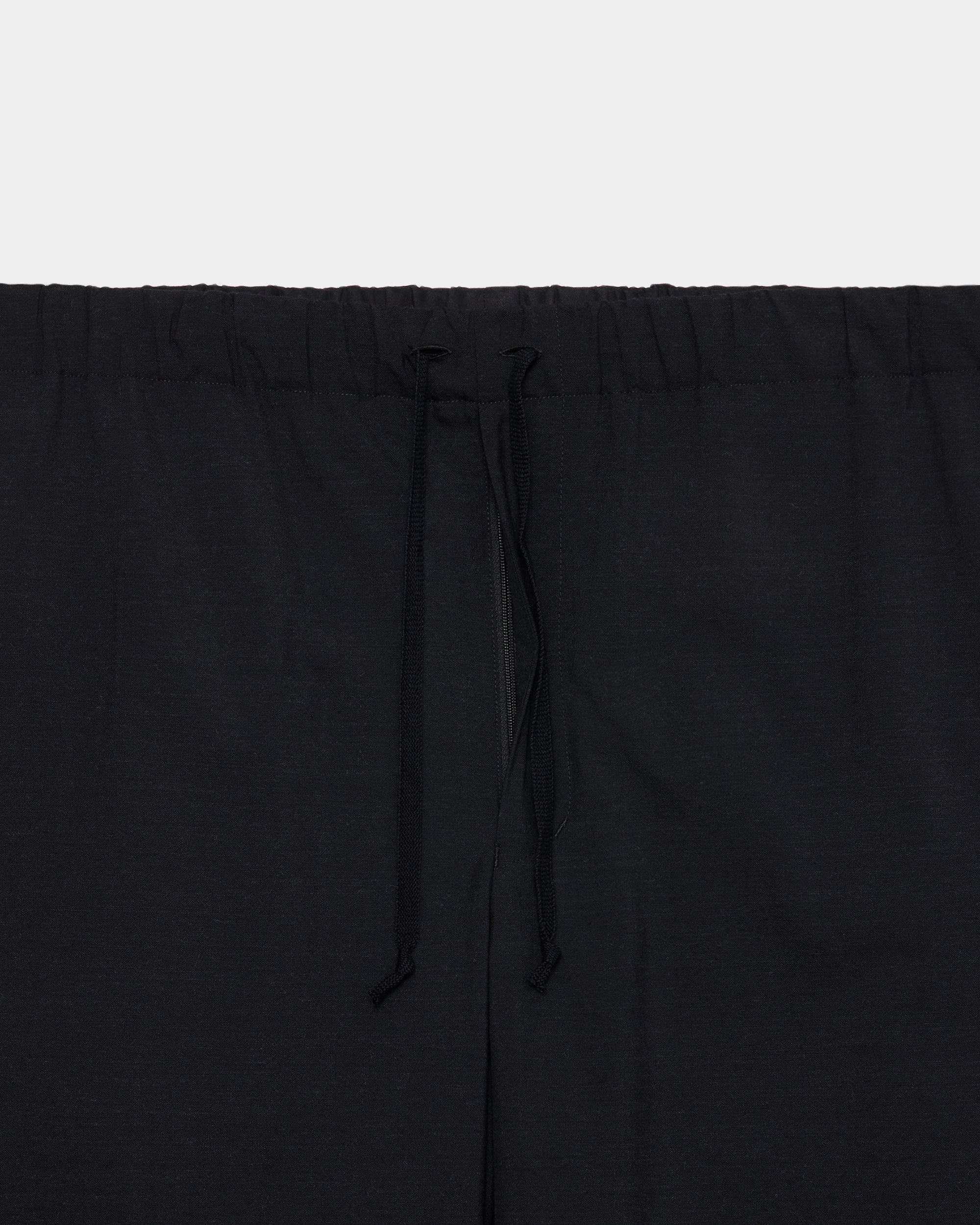 2/72ウールトロピカルワッシャー / ワイドシリンダーフィットイージーパンツ, Chambray Black