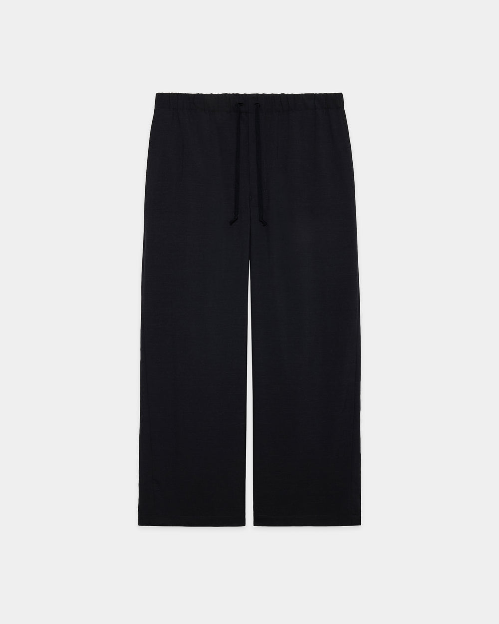 2/72ウールトロピカルワッシャー / ワイドシリンダーフィットイージーパンツ, Chambray Black