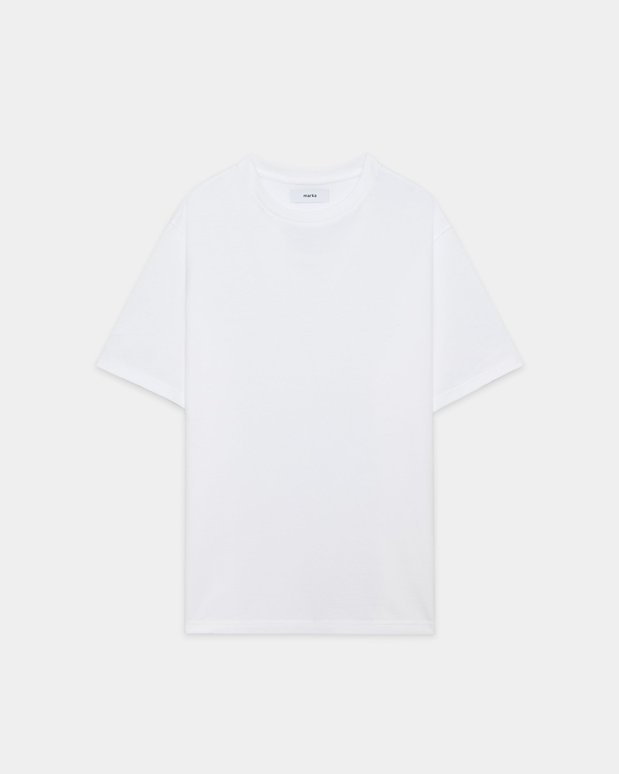 オーガニックコットン40/2天竺 / クルーネックTee, White