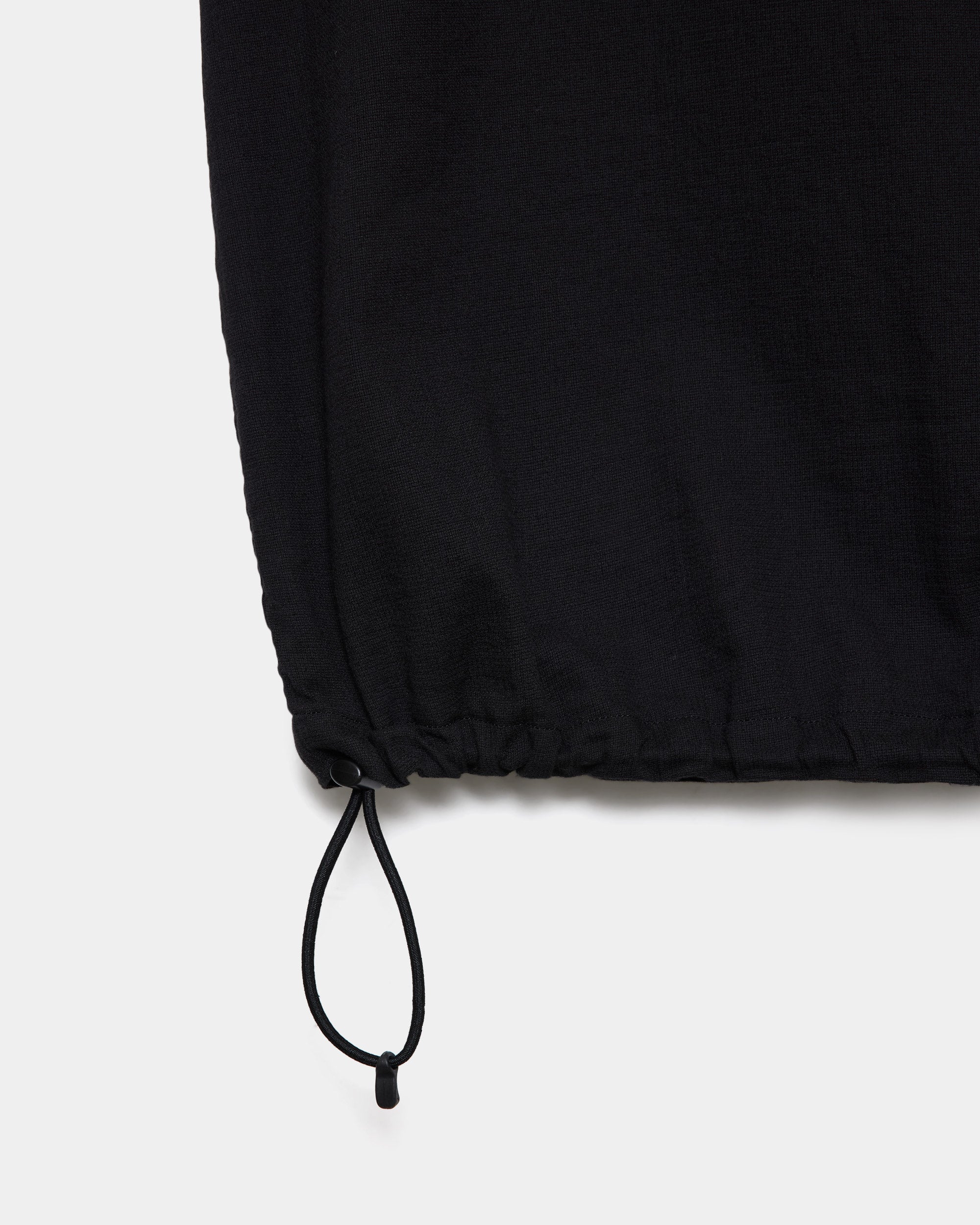 オーガニックコットン強撚ドビークロス / クルーネックシャツ, Black