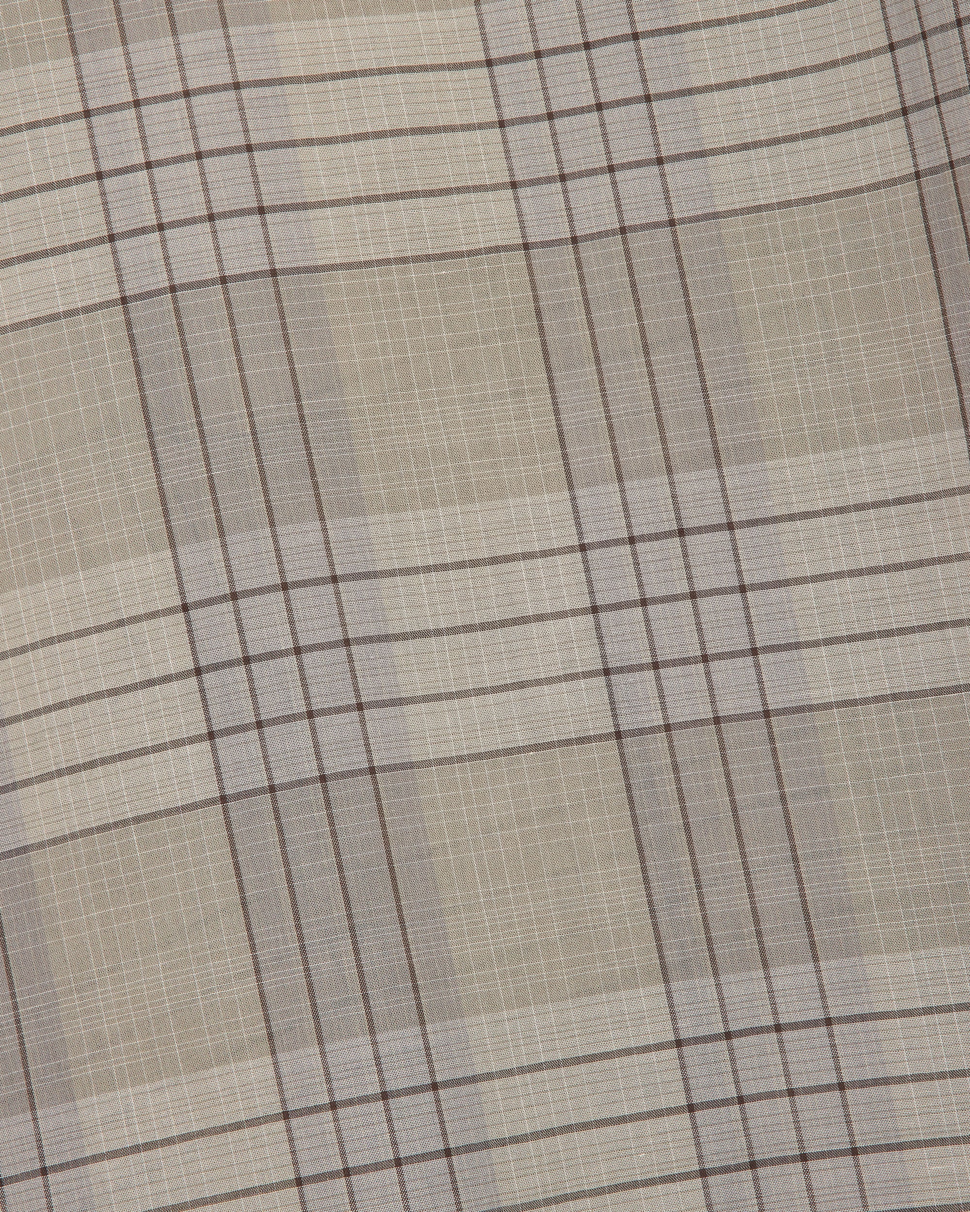 オーガニックコットン強撚チェックローン / カバーオールシャツ, Sage Check