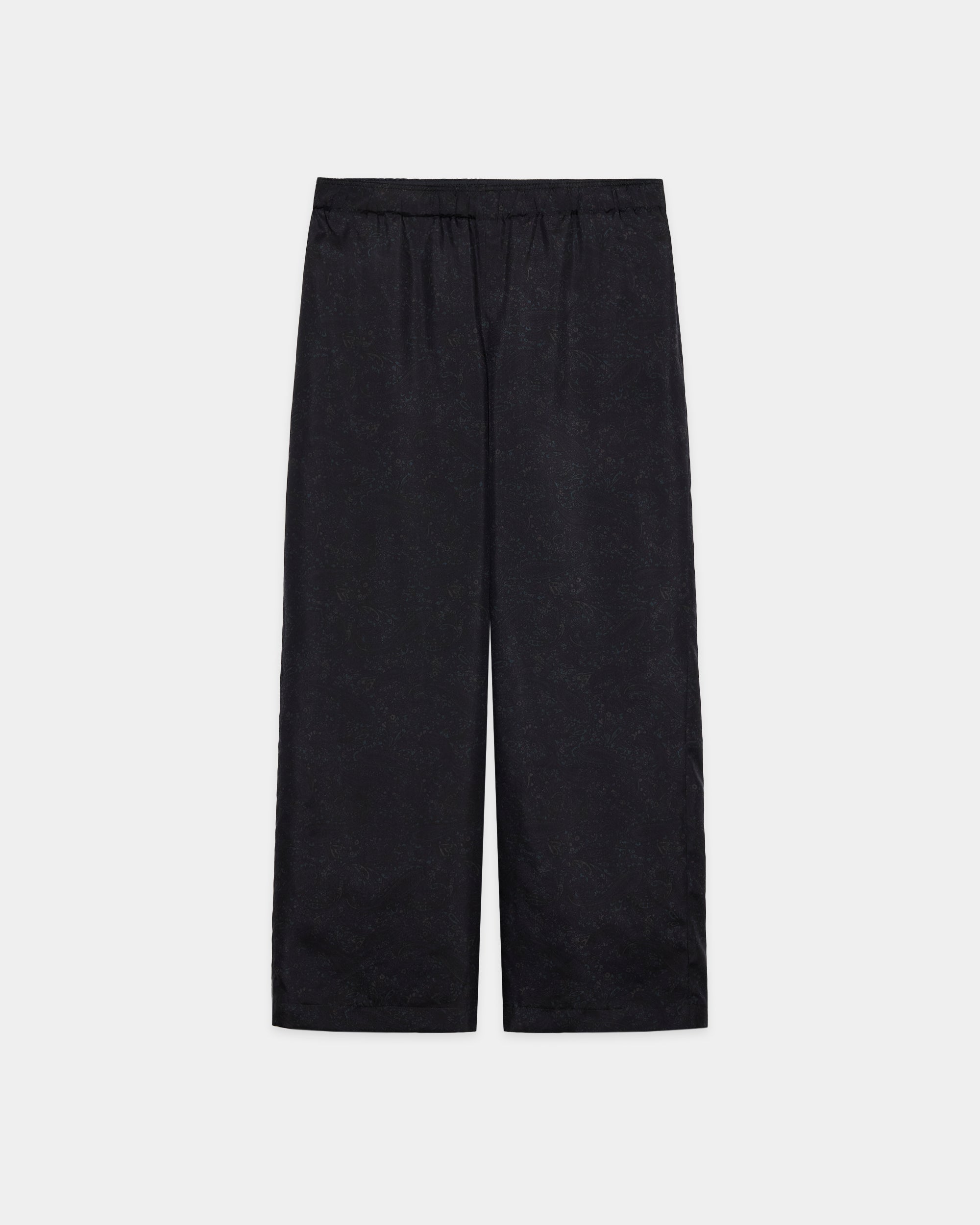 8匁シルク羽二重 / ワイドレッグイージーシルクパンツ, Paisley