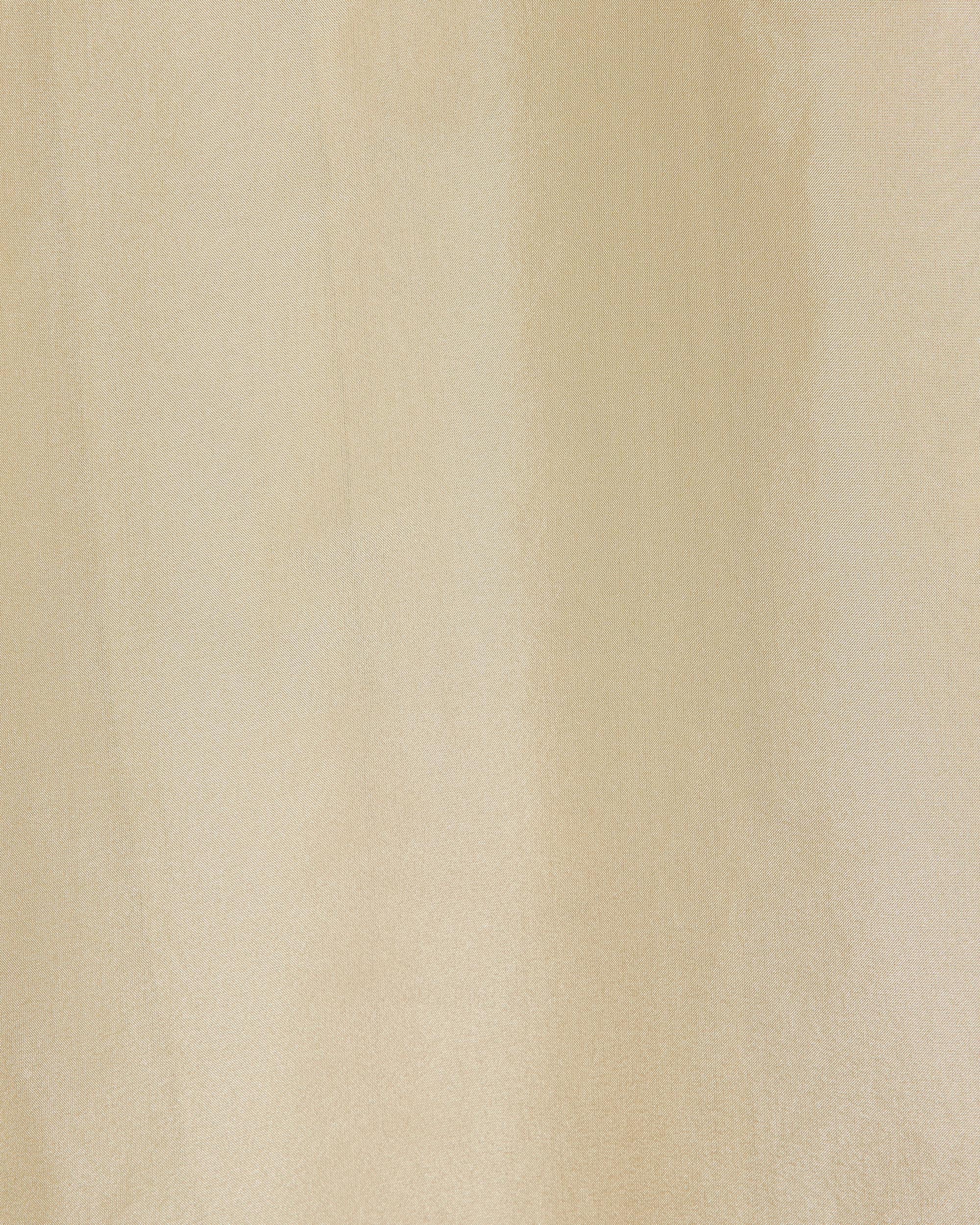 8匁シルク羽二重 / シルクオープンカラーS/Sシャツ, Champagne Gold