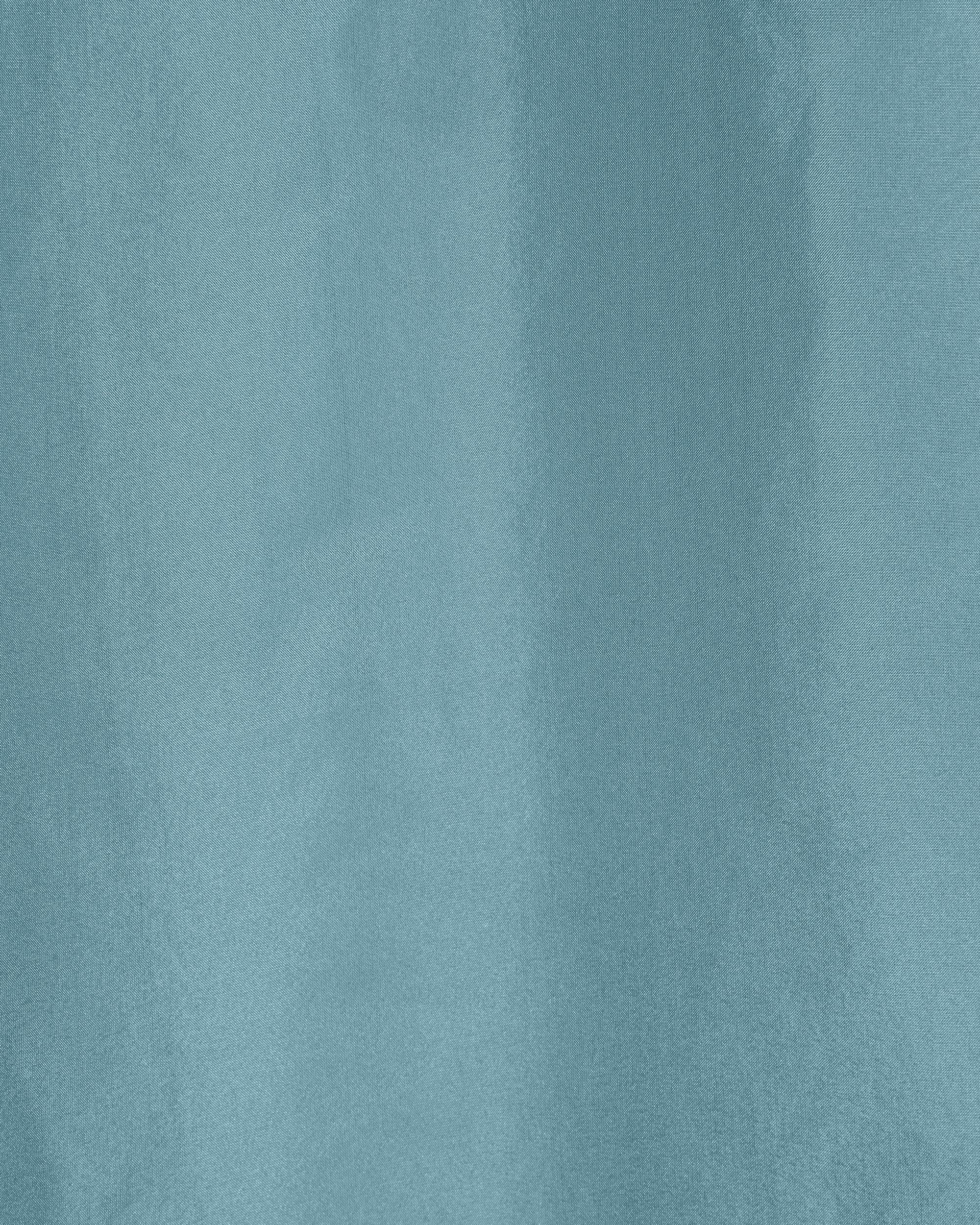 8匁シルク羽二重 / シルクオープンカラーL/Sシャツ, Blue Green