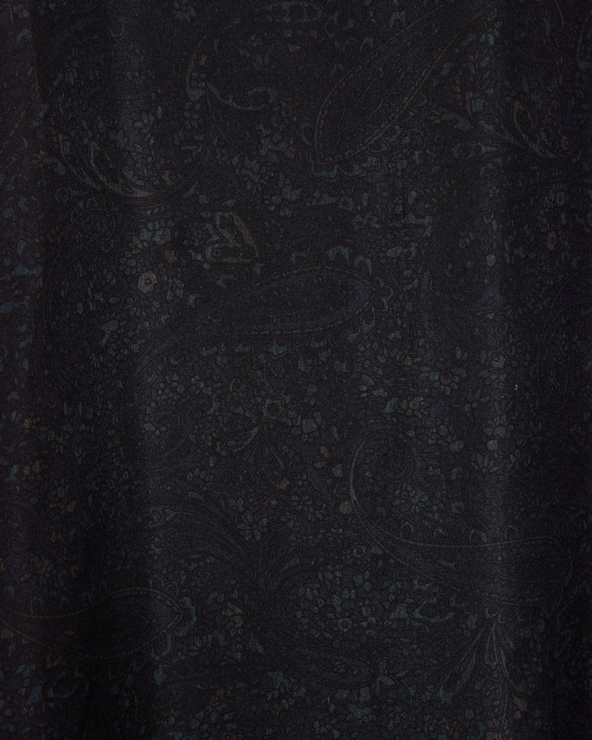 8匁シルク羽二重 / シルクオープンカラーS/Sシャツ, Paisley