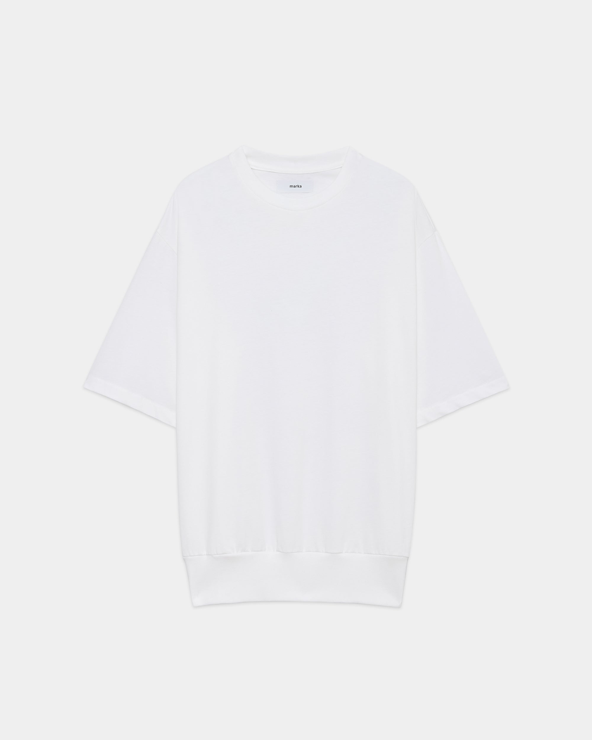 オーガニックコットン72/2強燃天竺 / ブラウジングTee, White