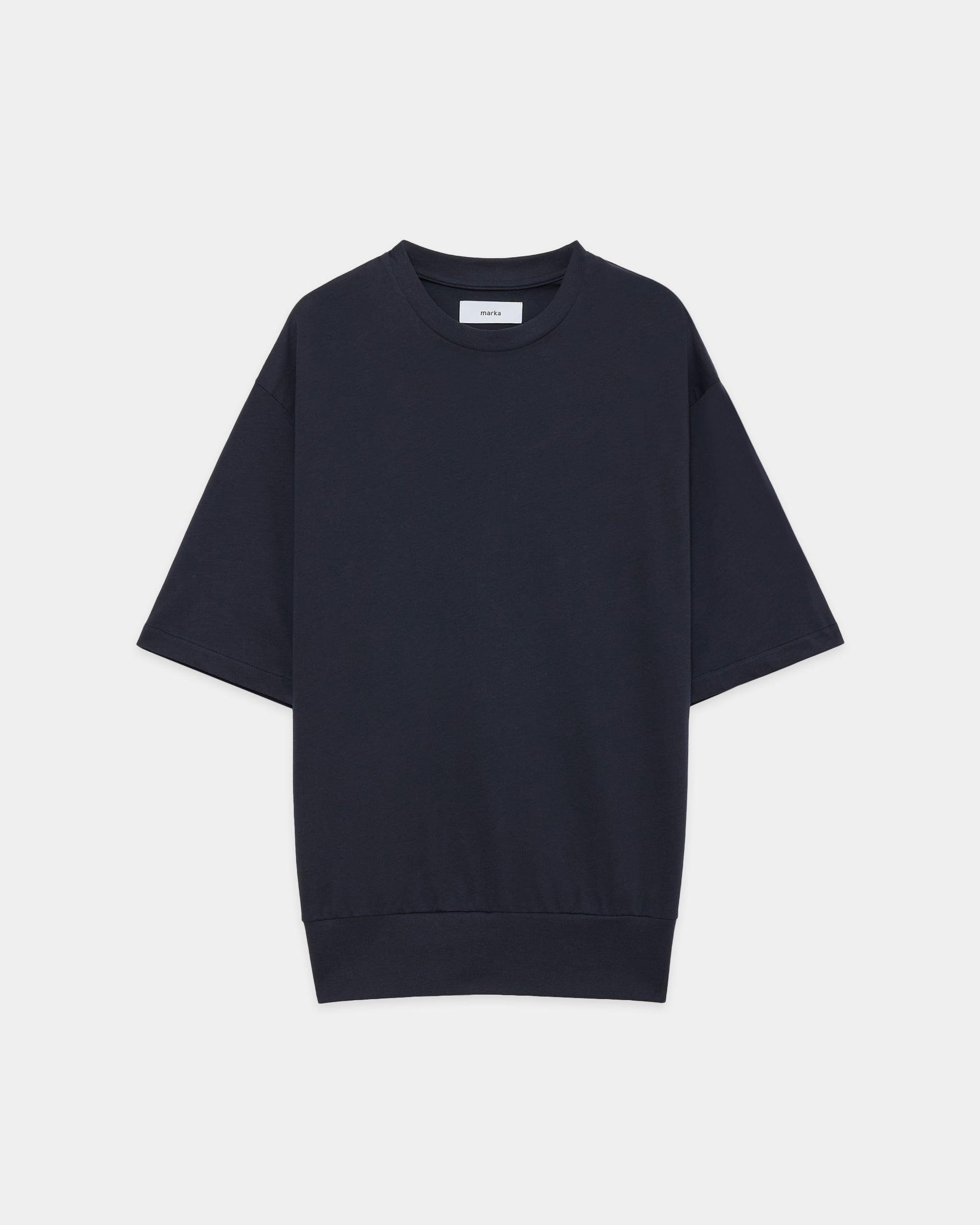 オーガニックコットン72/2強燃天竺 / ブラウジングTee, Charcoal