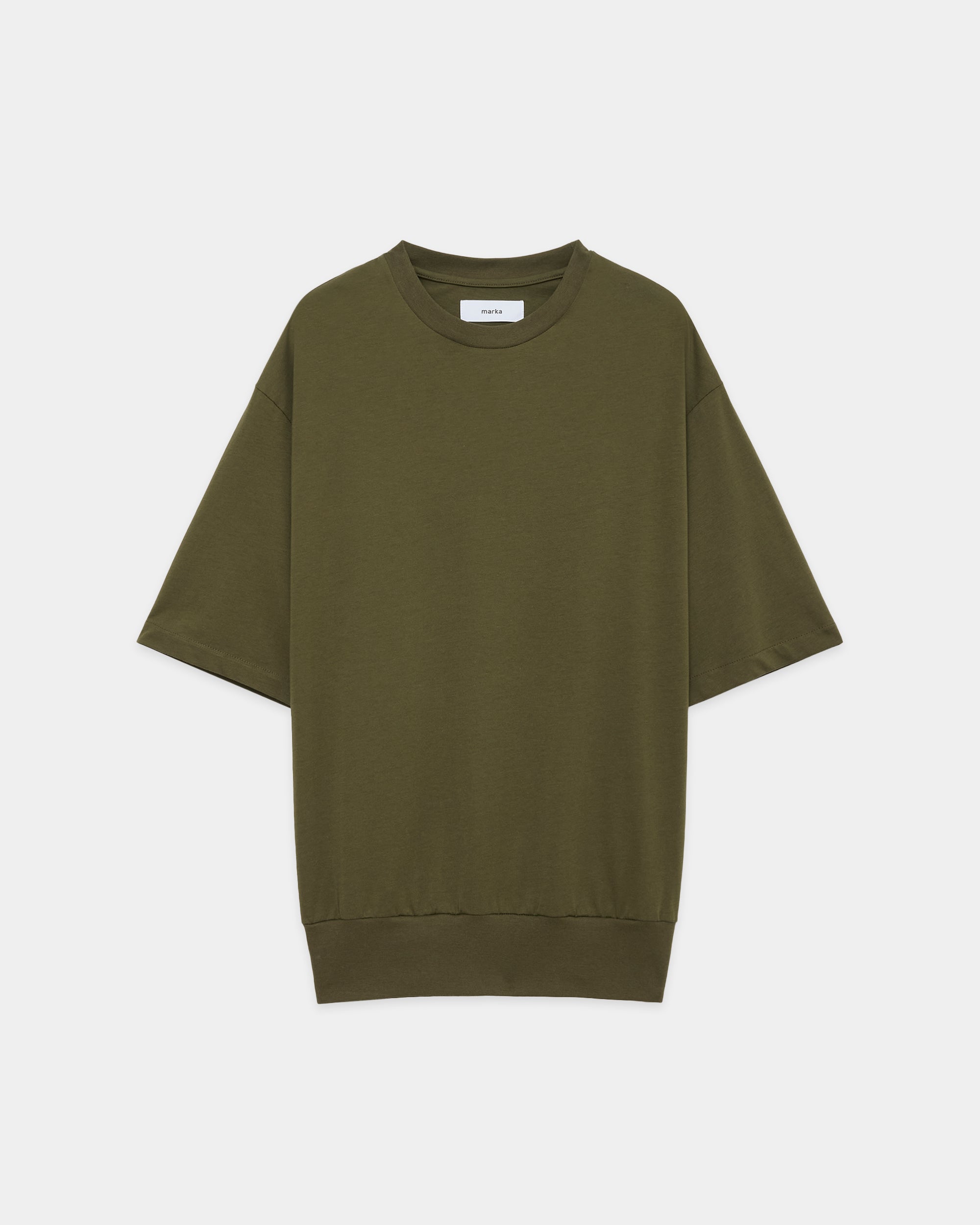 オーガニックコットン72/2強燃天竺 / ブラウジングTee, Olive