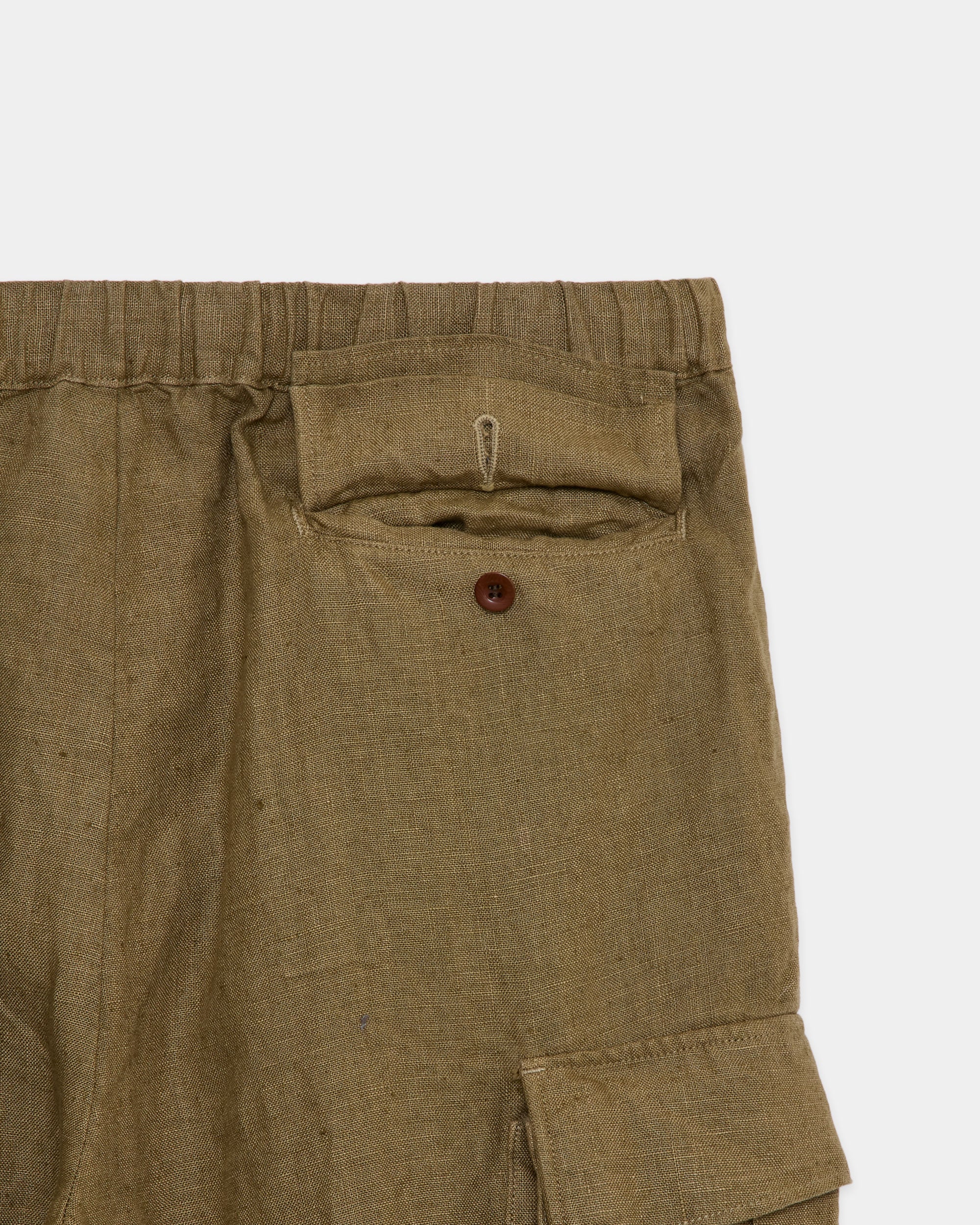 【PARKING別注】リネンキャンバス / ファティーグショーツ, Khaki Beige